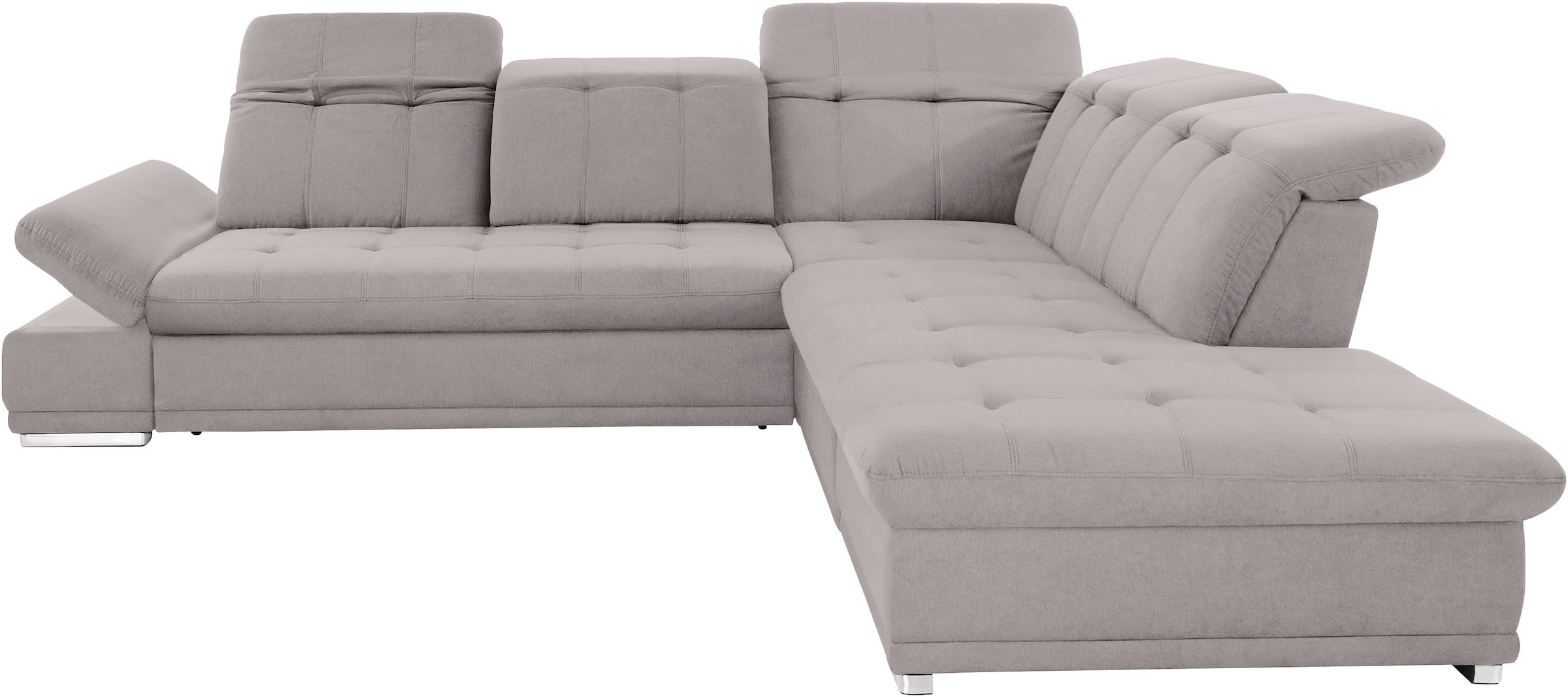 COTTA Ecksofa »Holiday L-Form mit Sitztiefen-, Armteil- und Kopfteilverstellung« wahlweise mit Bettfunktion & Bettkasten