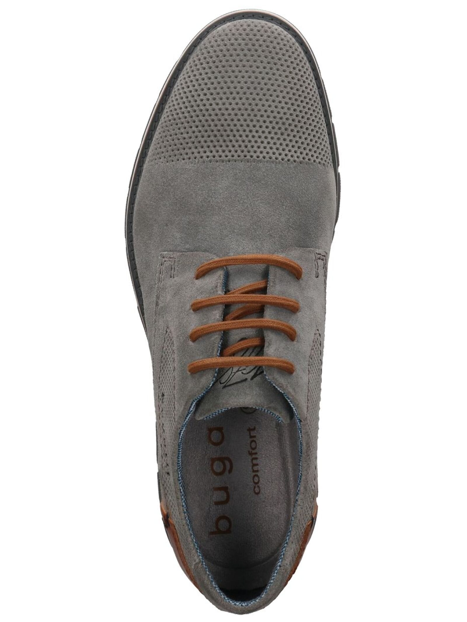bugatti Schnürschuh »bugatti Businessschuhe Veloursleder«