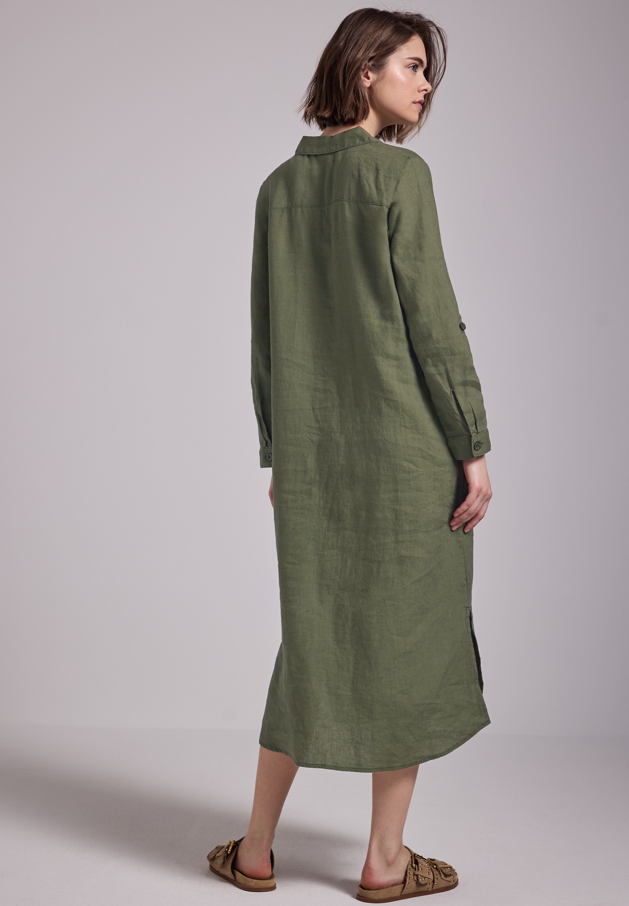 STREET ONE STUDIO Sommerkleid, mit Knopfleiste