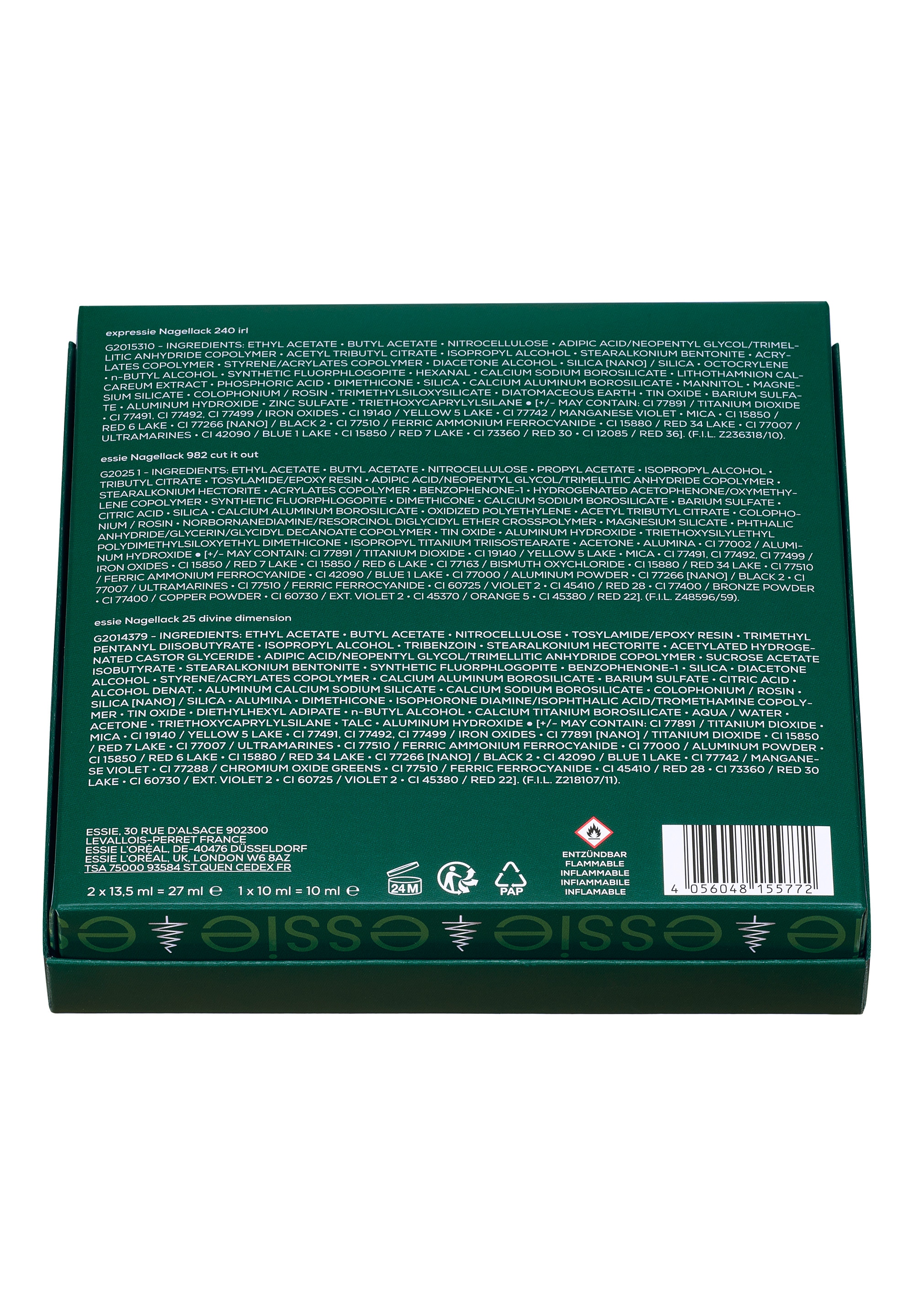 MAYBELLINE NEW YORK Nagellack-Set »Essie Nail Art Weihnachtsset«