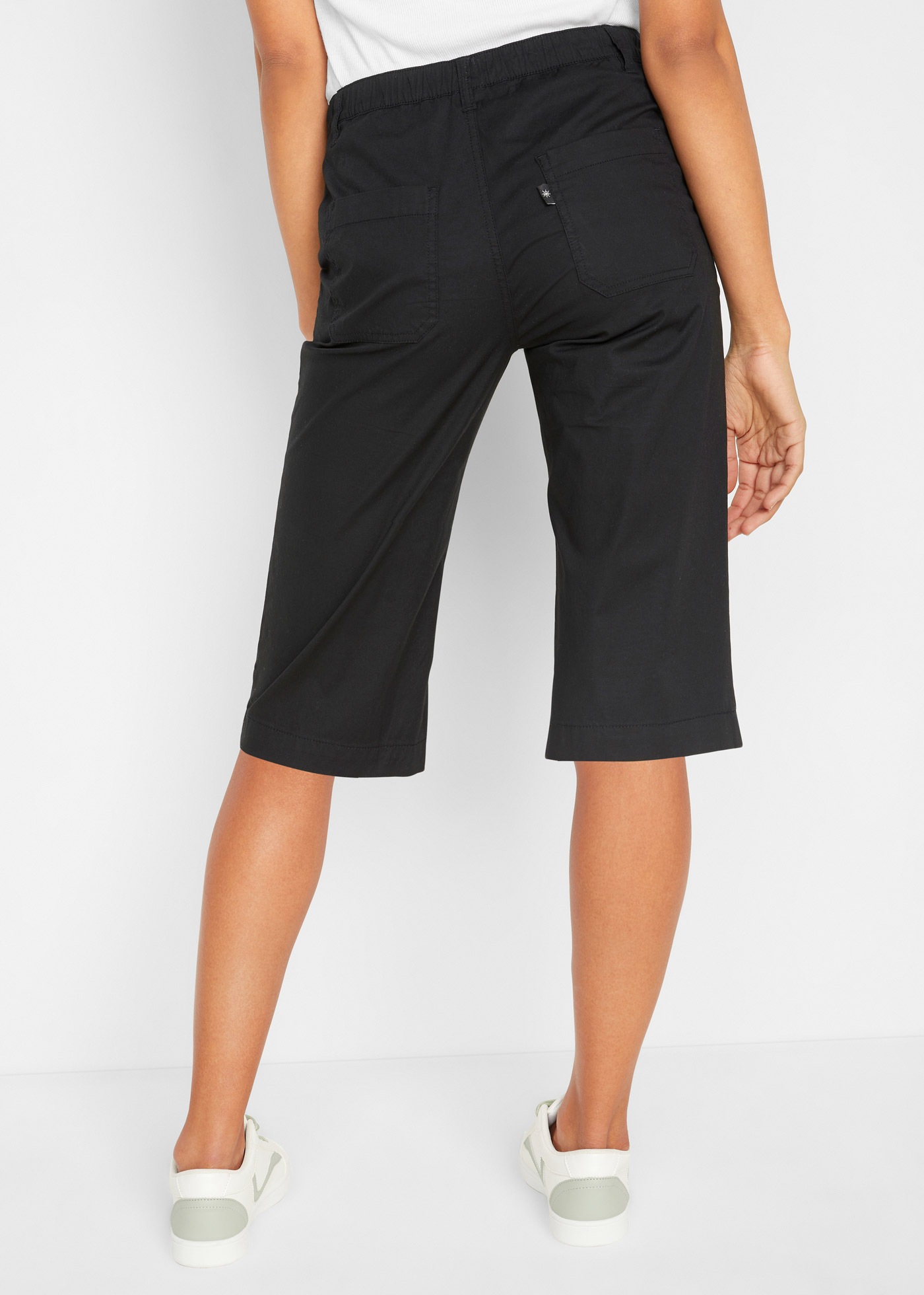 bonprix Longbermudas aus Baumwolle mit Elasthan, Regular Fit, mit Komfortbu günstig online kaufen