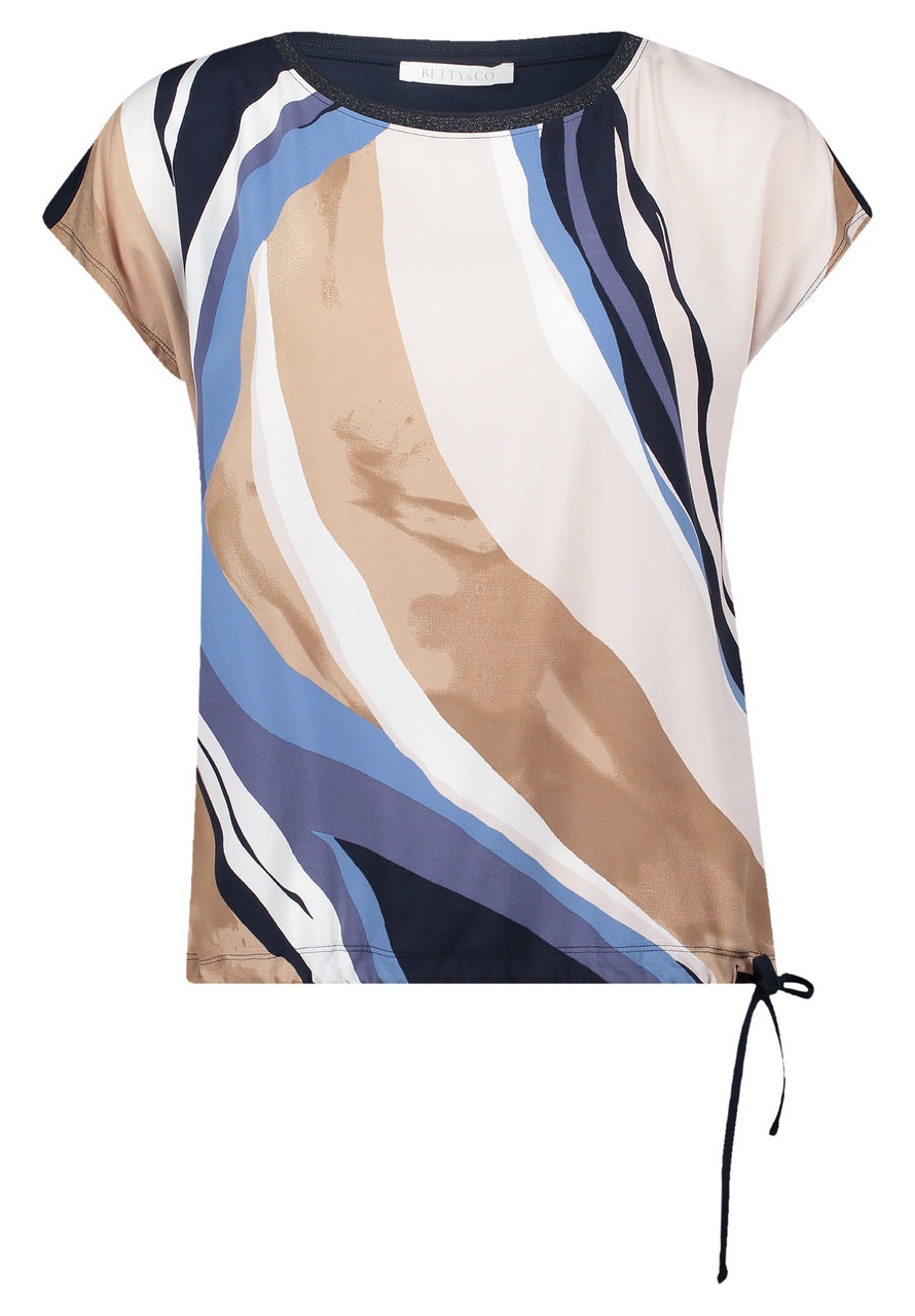 Betty&Co Kurzarmshirt "Betty & Co Casual-Shirt mit Print", (1 tlg.) günstig online kaufen