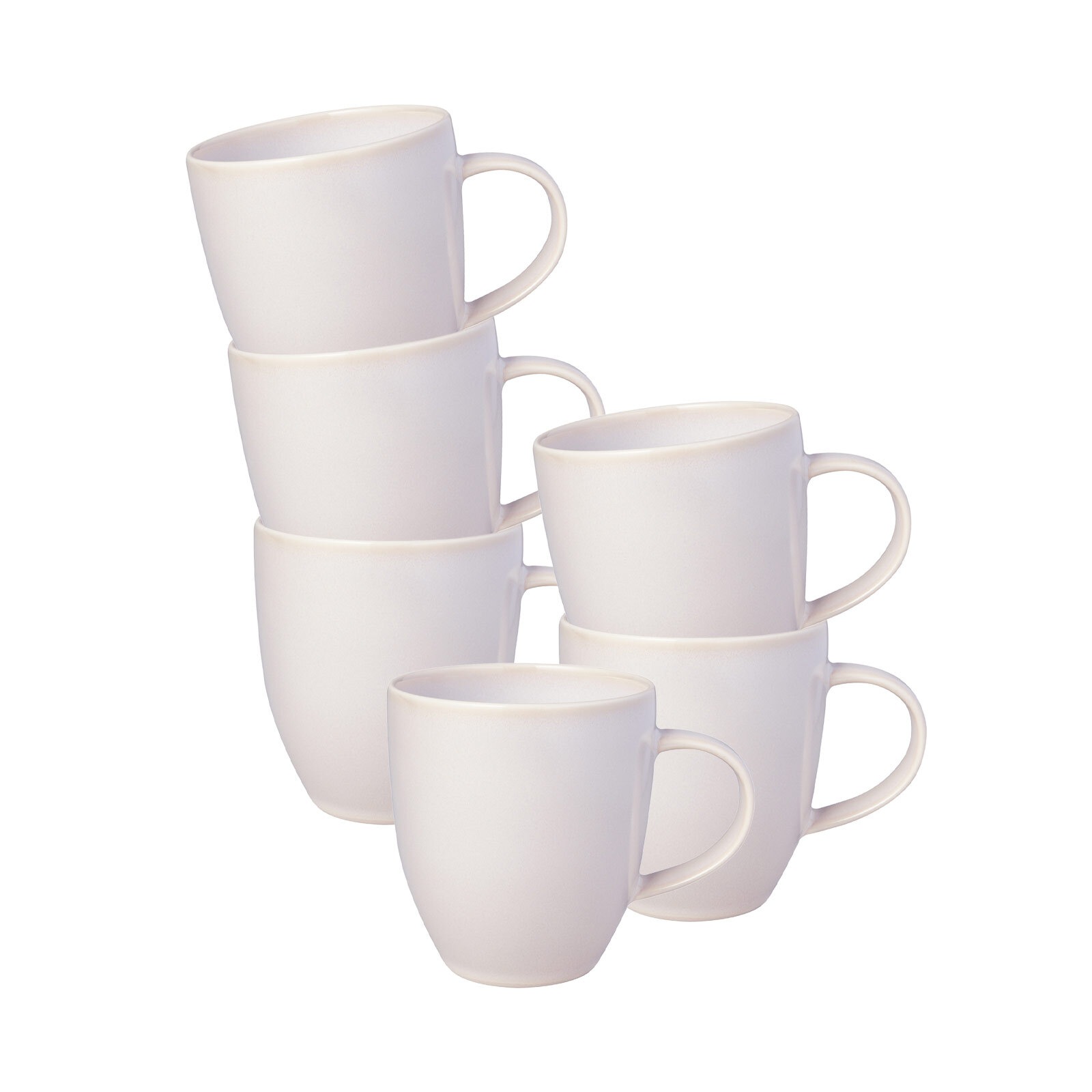 Becher "Kaffeebecher Crafted 358 ml 6er Set", weiß, LIKE. BY VILLEROY & BOCH, Trinkgefäße