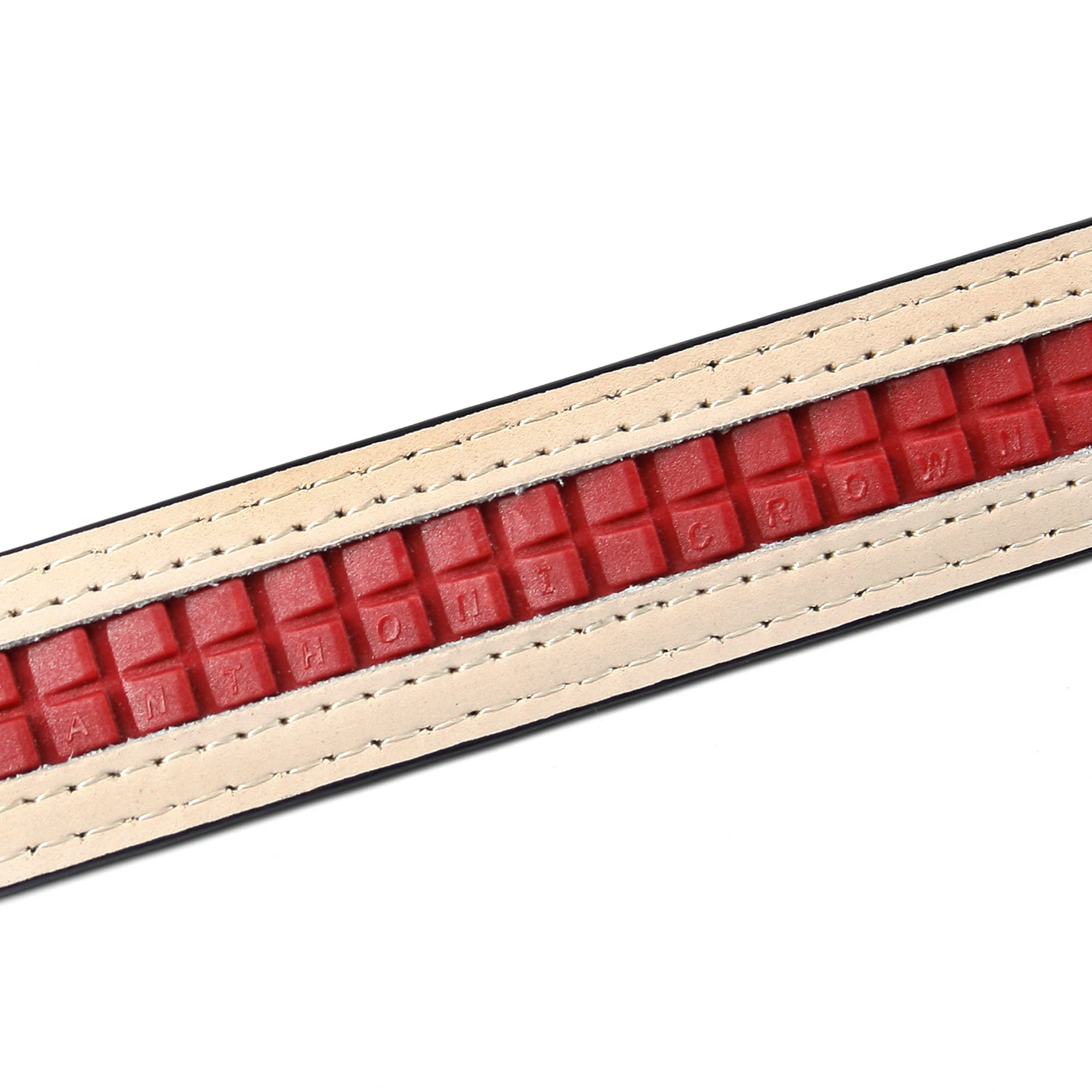 Anthoni Crown Ledergürtel, 2,4 cm femininer Ledergürtel in weiß