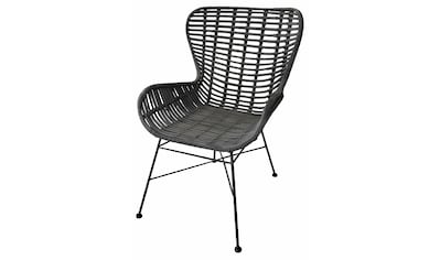 SIT Sessel »Sit&Chairs«, mit geschwungenen Armlehnen, in schwarz oder natur, Shabby Chic kaufen