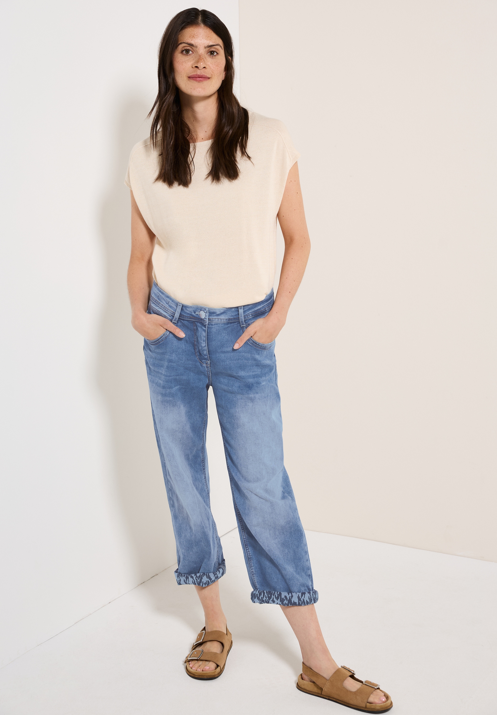 STREET ONE Loose-fit-Jeans, High Waist