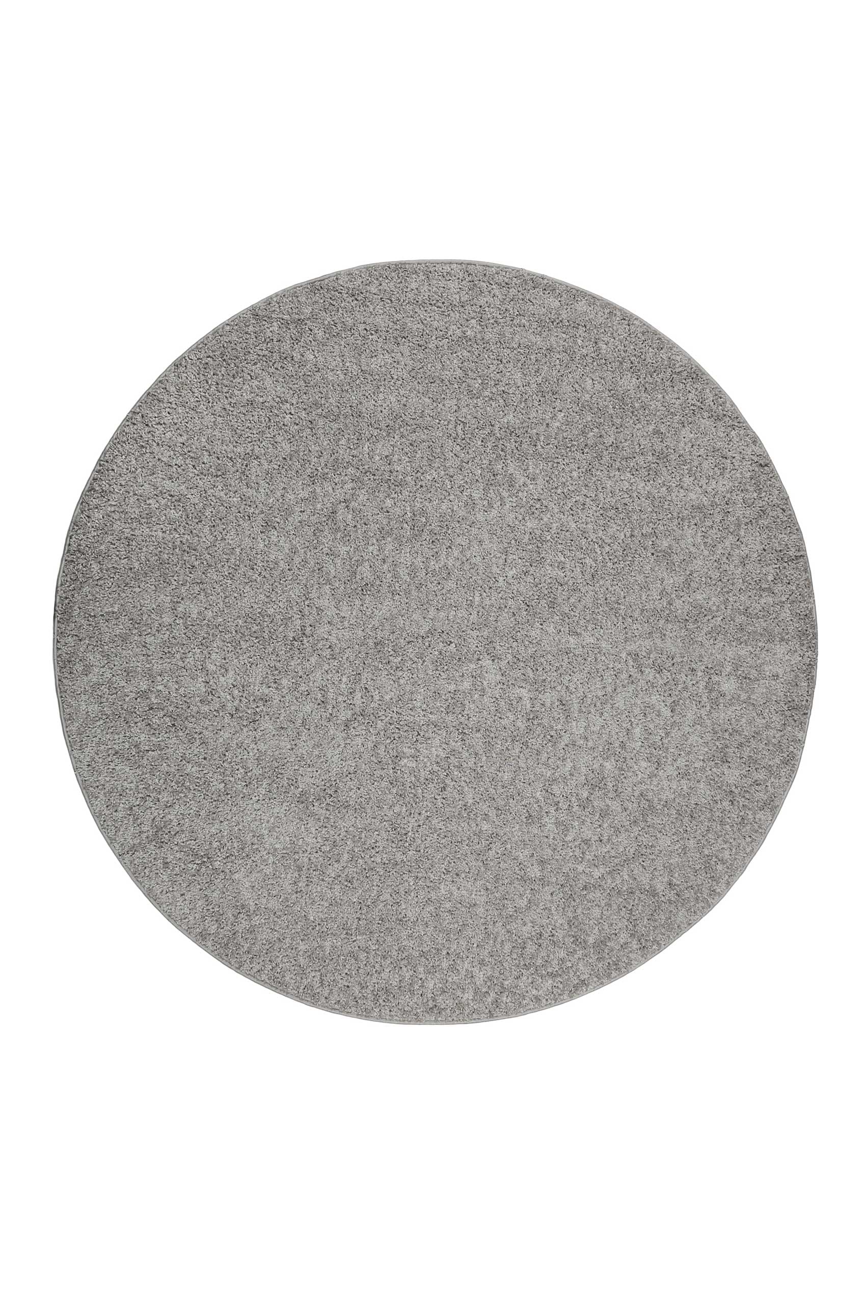 Teppich ESPRIT "Whisper Shag", hellgrau, H:30mm Ø:200cm, Polypropylen, Teppiche, Teppich, Shaggy, flauschig, modern, getuftet, hochflor, Wohnzimmer, stylisch