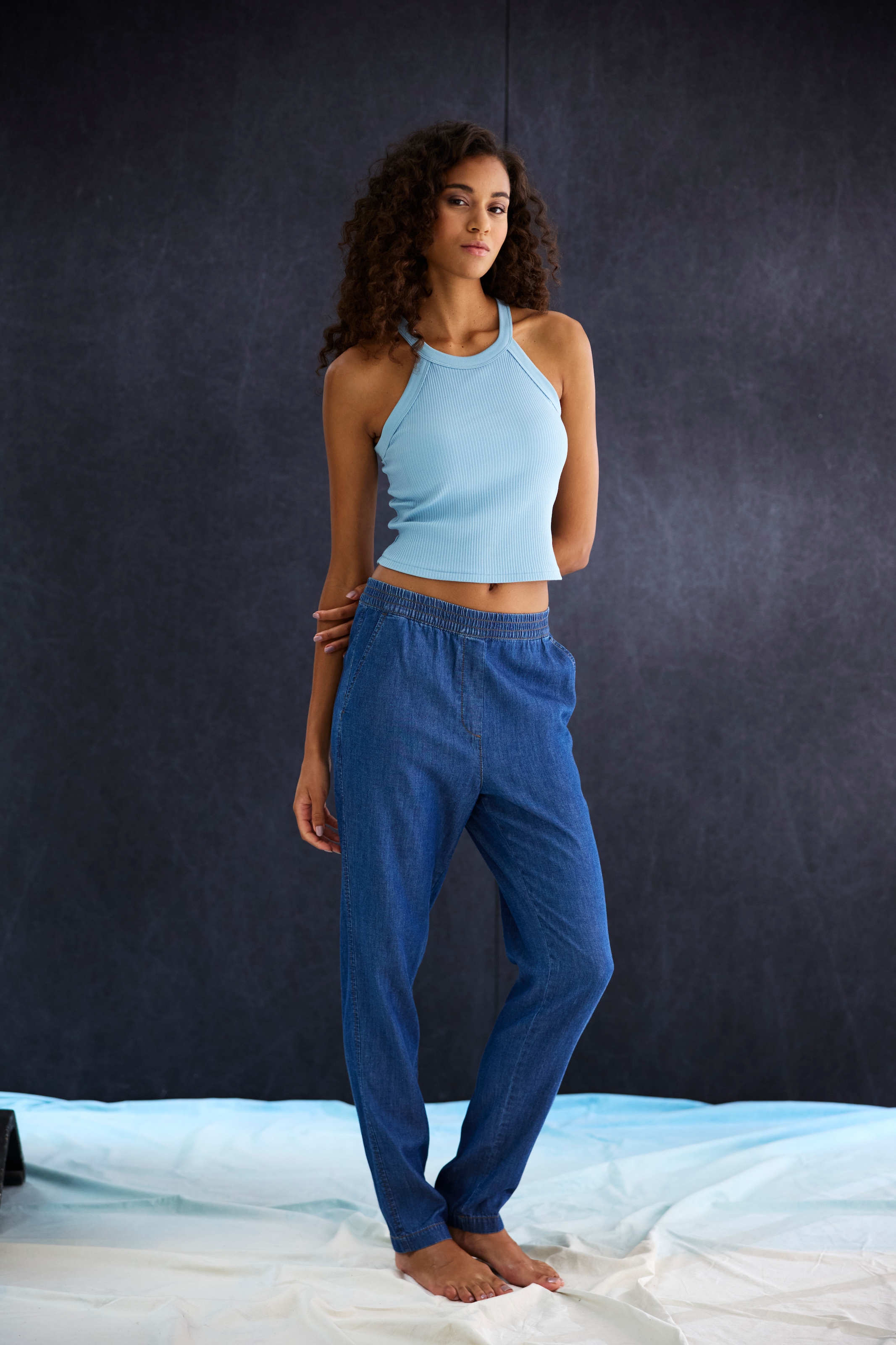 H.I.S Jogger Pants, in Denim Optik günstig online kaufen