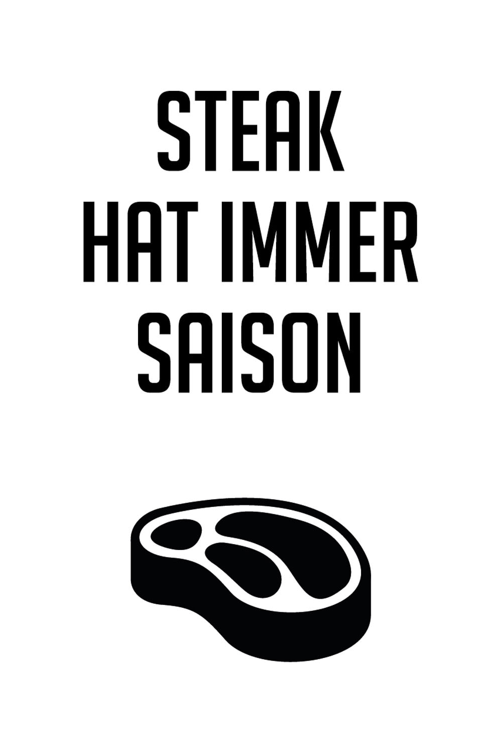 queence Wanddekoobjekt "Steak"