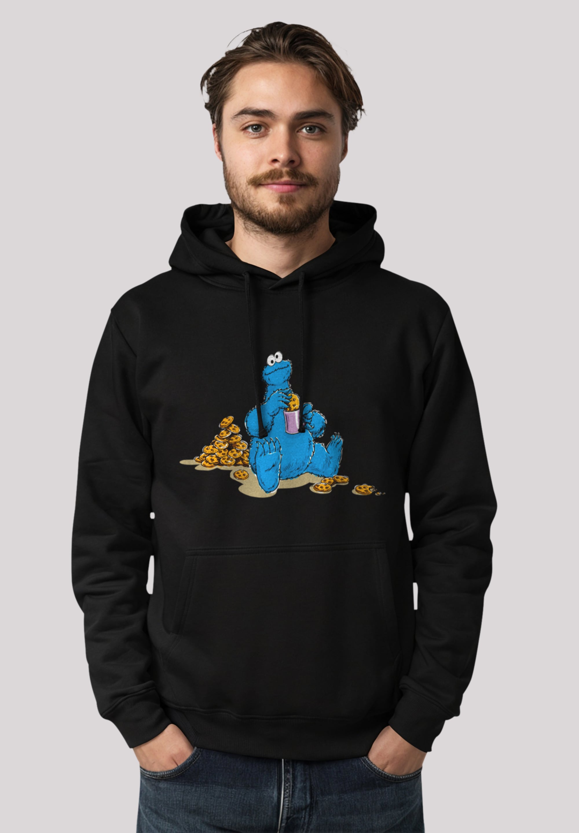 F4NT4STIC Kapuzenpullover "Sesamstraße Cookie Monster Coockietime", Premium günstig online kaufen