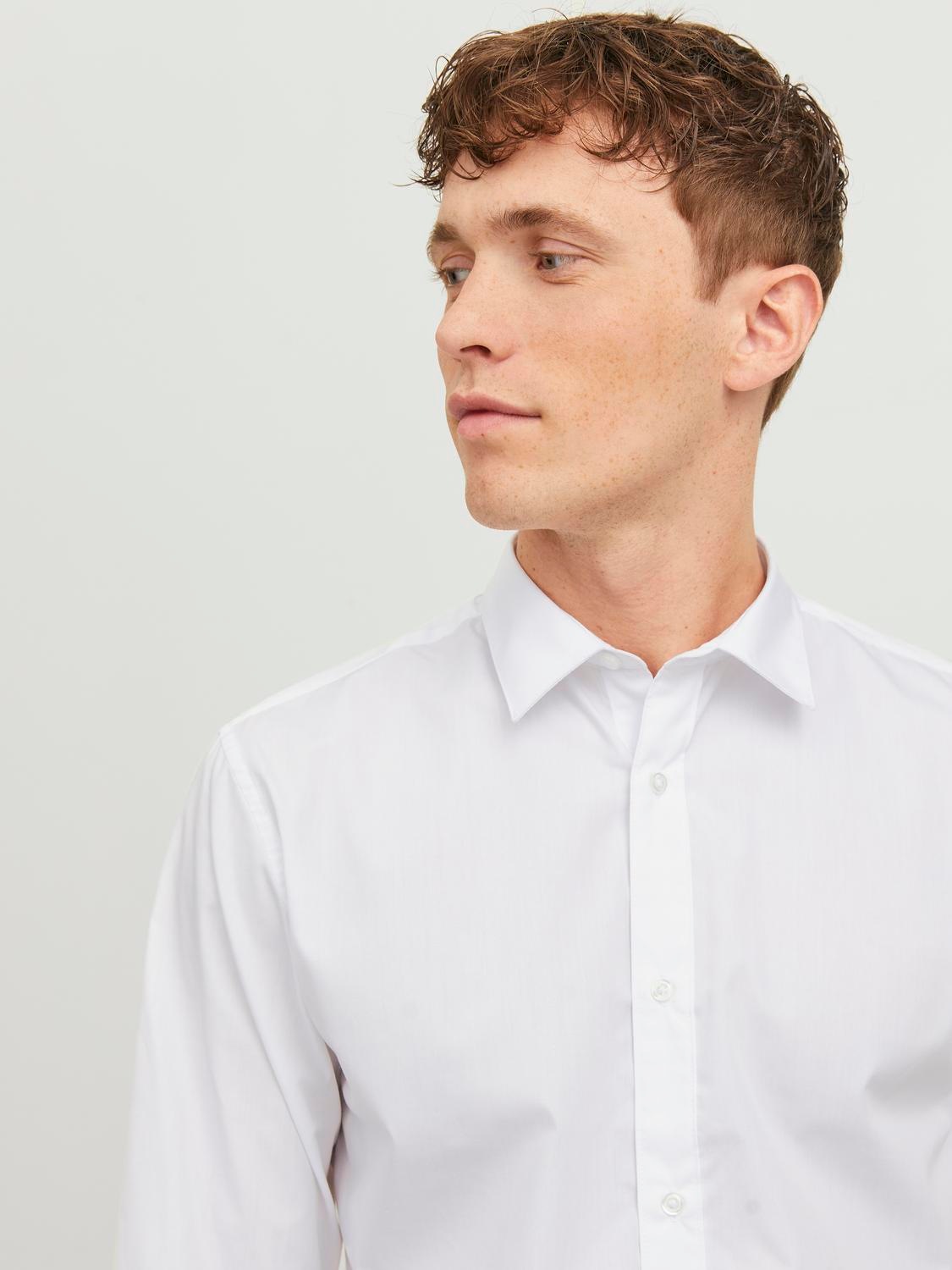 Jack & Jones Langarmhemd "JJJOE SHIRT LS PLAIN" Materialmix, slim fit günstig online kaufen
