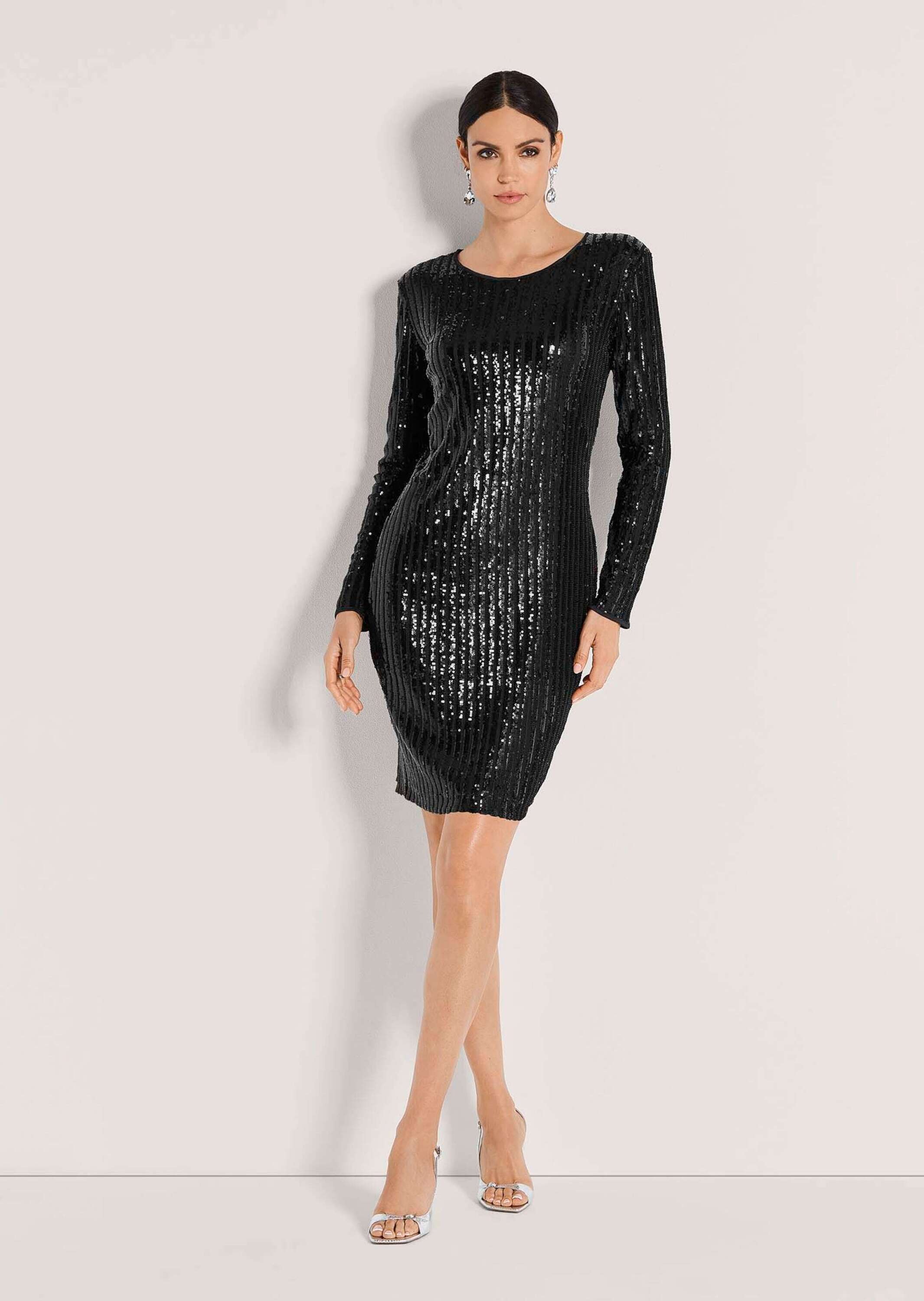 MADELEINE Sommerkleid "Etuikleid Glamouröses Pailettenkleid mit Rundhalsaus günstig online kaufen