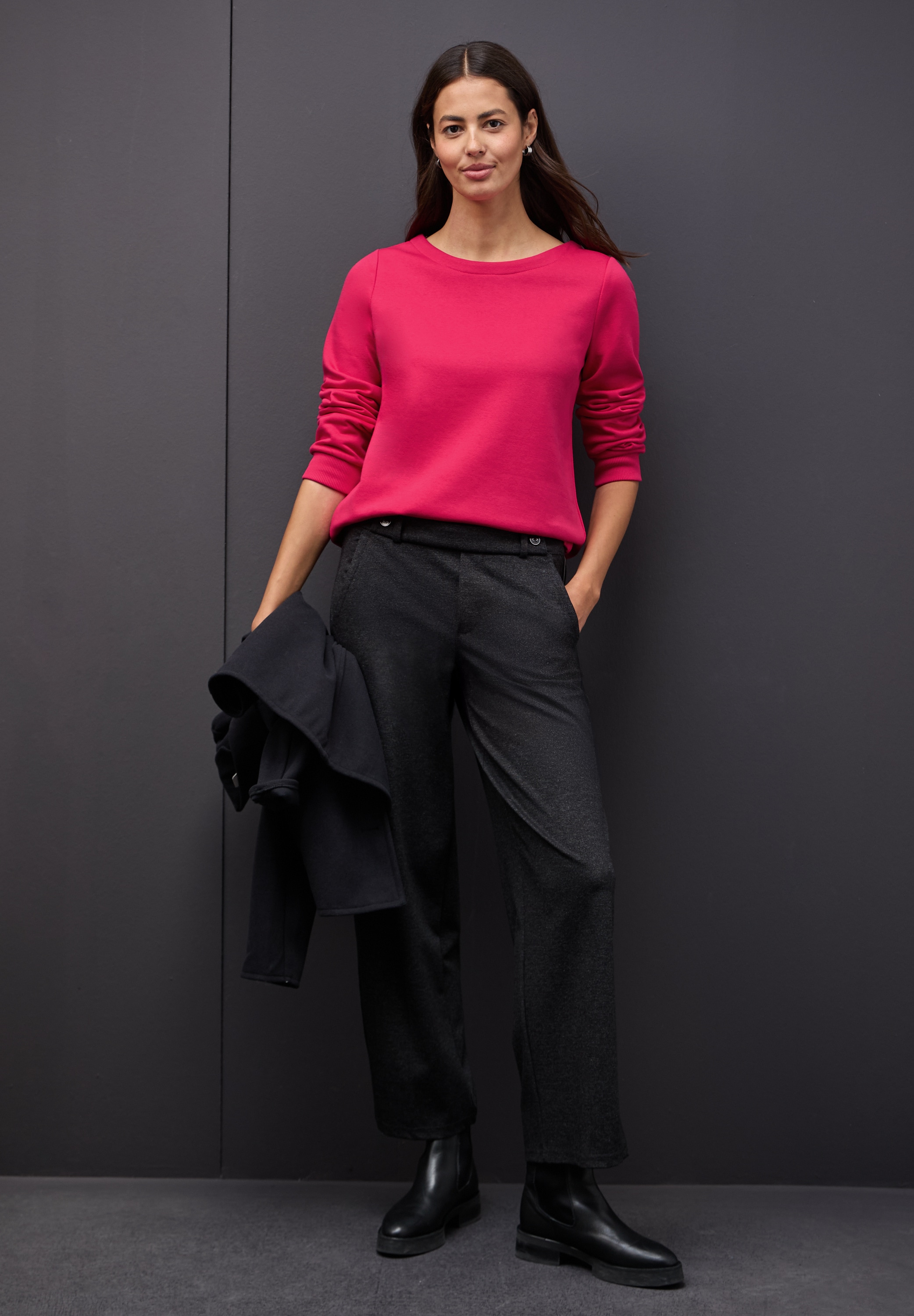 STREET ONE Sweatshirt , im soften Baumwoll-Mix
