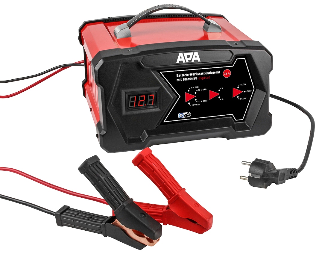 APA Batterie-Ladegerät, B:25,5cm H:17,5cm, schwarz, Ladegeräte