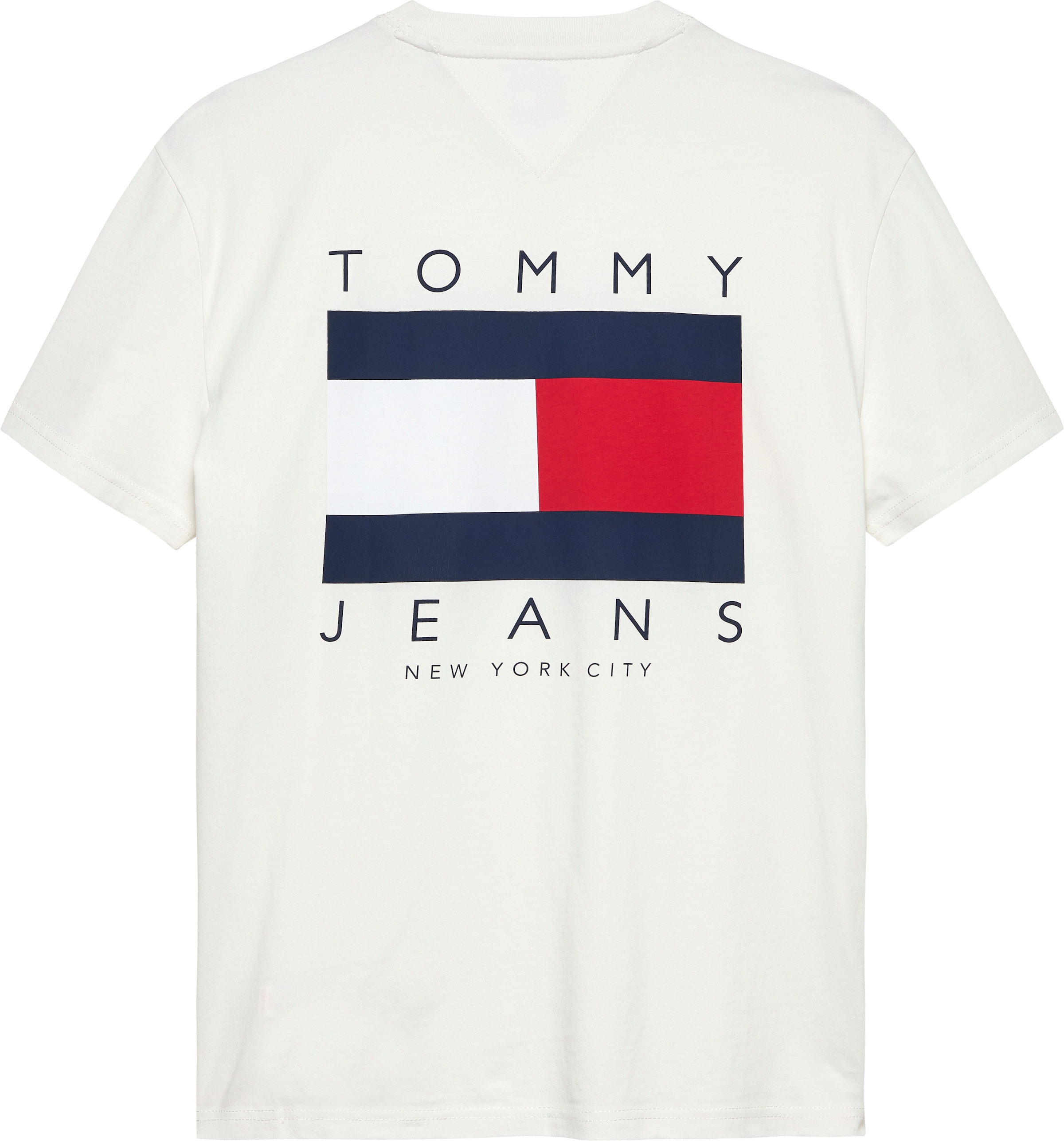 Tommy Jeans T-Shirt »TJM REG FLAG GRAPH BCKPRNT T EXT«, Mit Rundhalsausschnitt