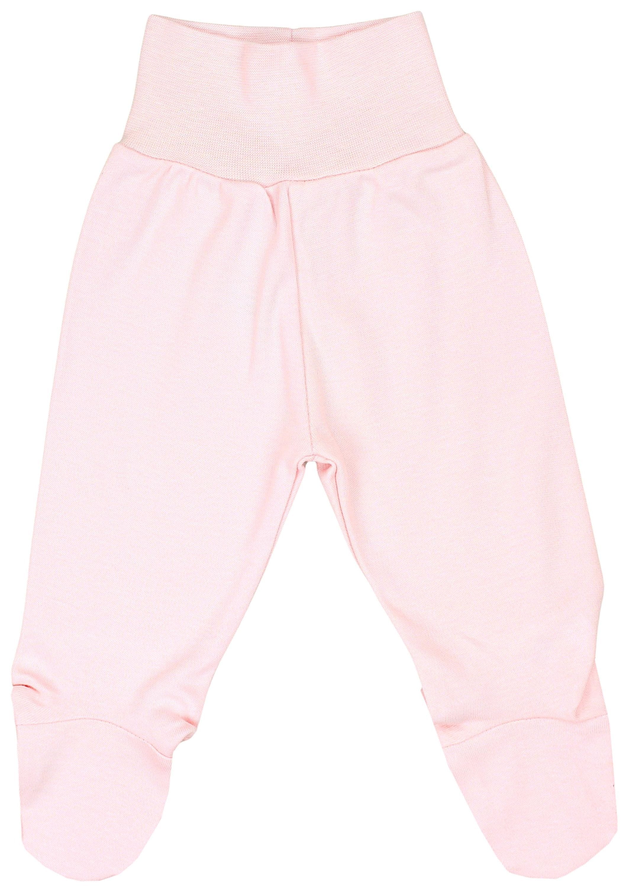 TupTam Jogginghose »Hose Baby Mädchen Strampelhose mit Fuß 3er Pack«