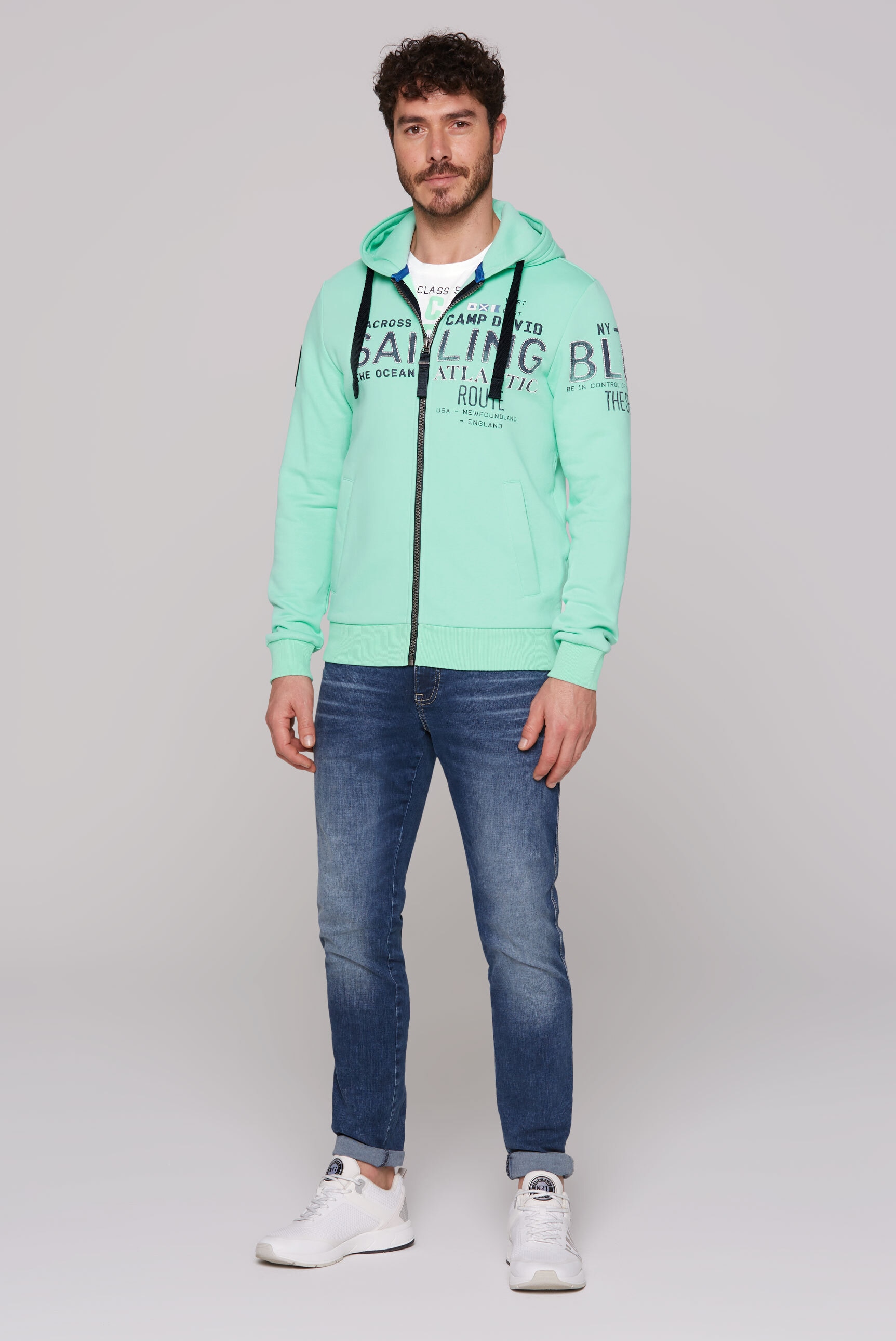 CAMP DAVID Kapuzensweatjacke, mit weicher Innenseite