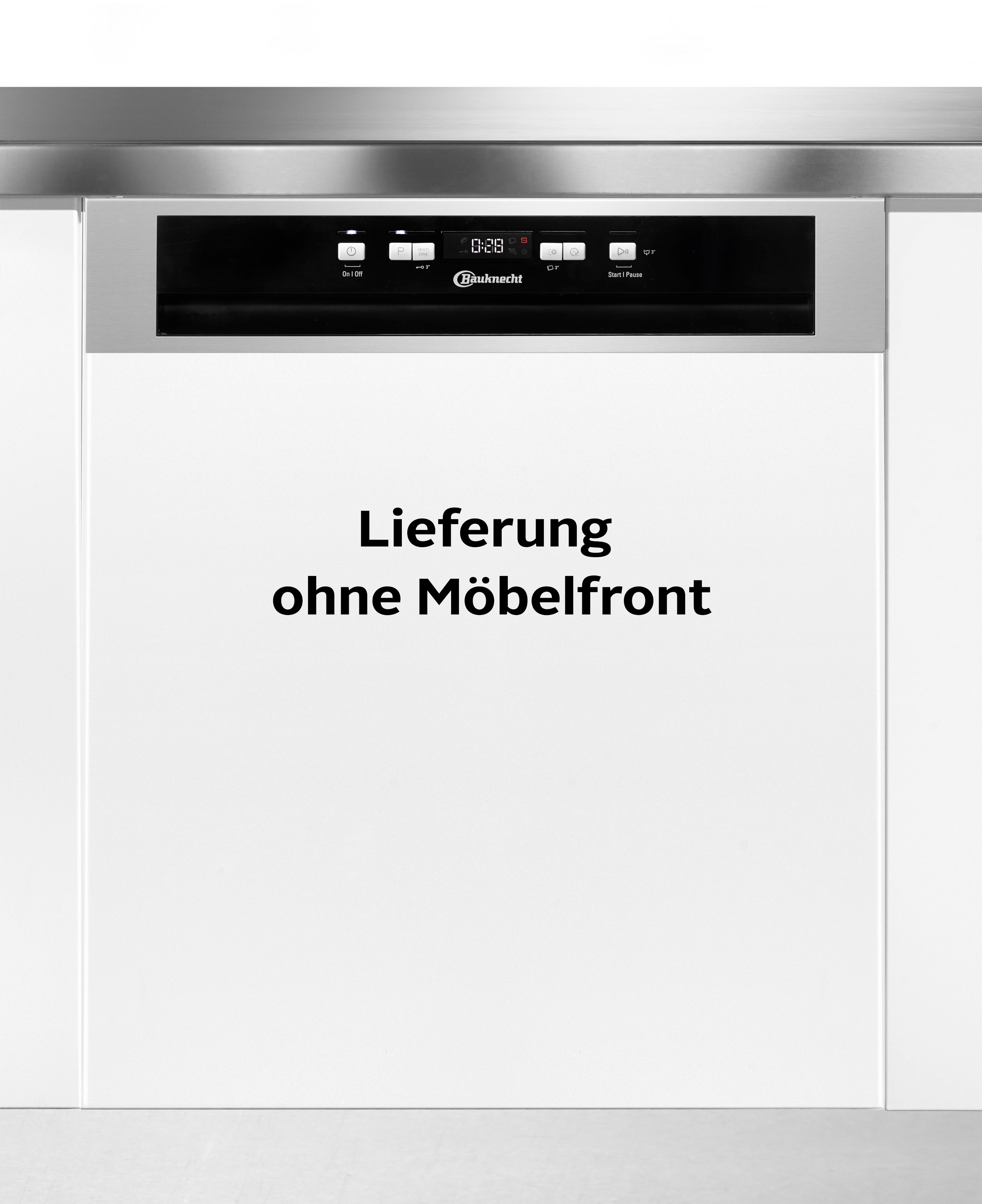 BAUKNECHT teilintegrierbarer Geschirrspüler "OBBC Ecosilent 8650" 14 Maßgedecke Doppelter Komfort – mit Besteckschublade und zusätzlichem Besteckkorb
