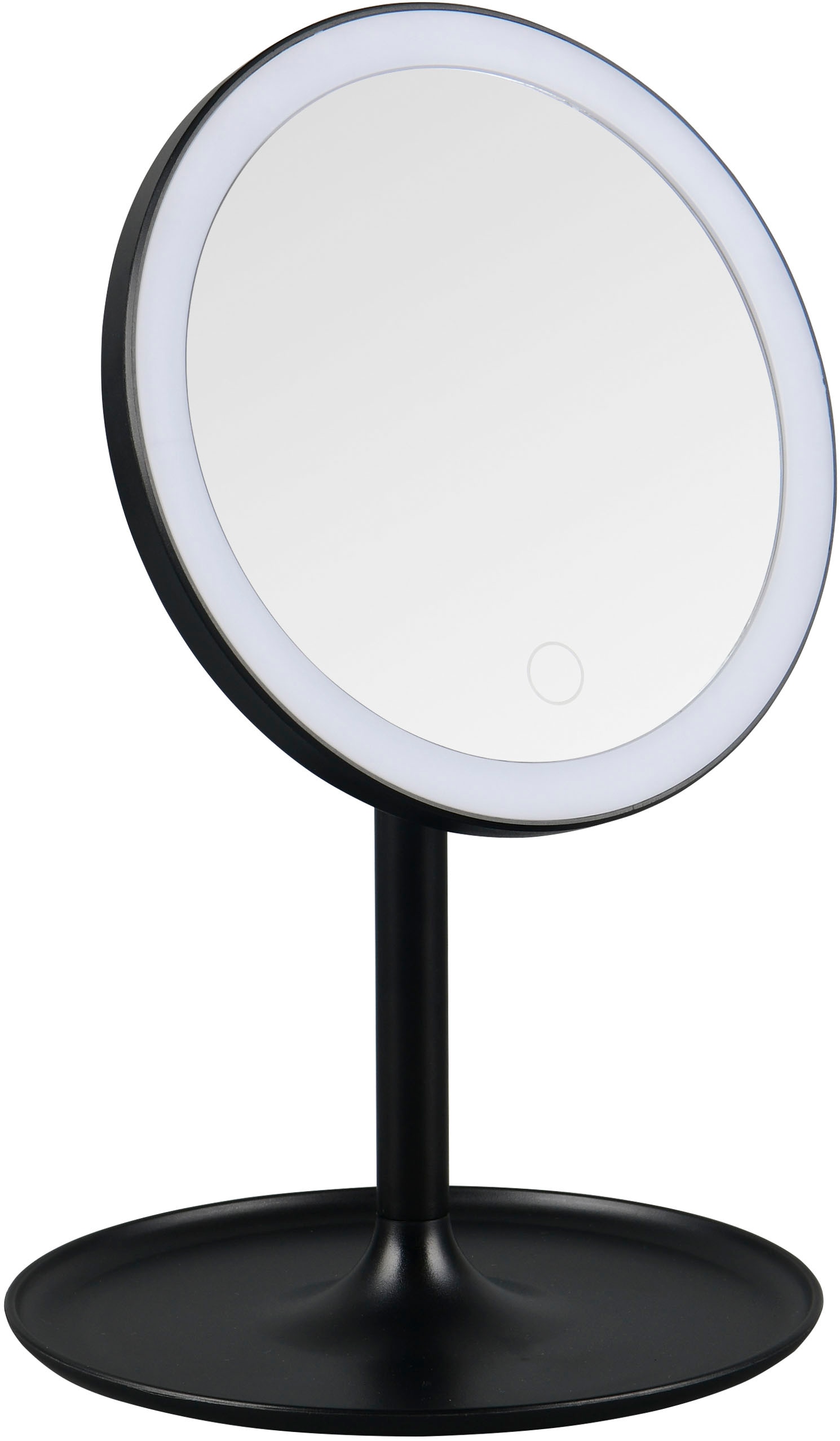 Schminkspiegel, B:18cm H:29,7cmweiß, MIRRORS AND MORE, Spiegelglas, Spiegel, "LILIA"