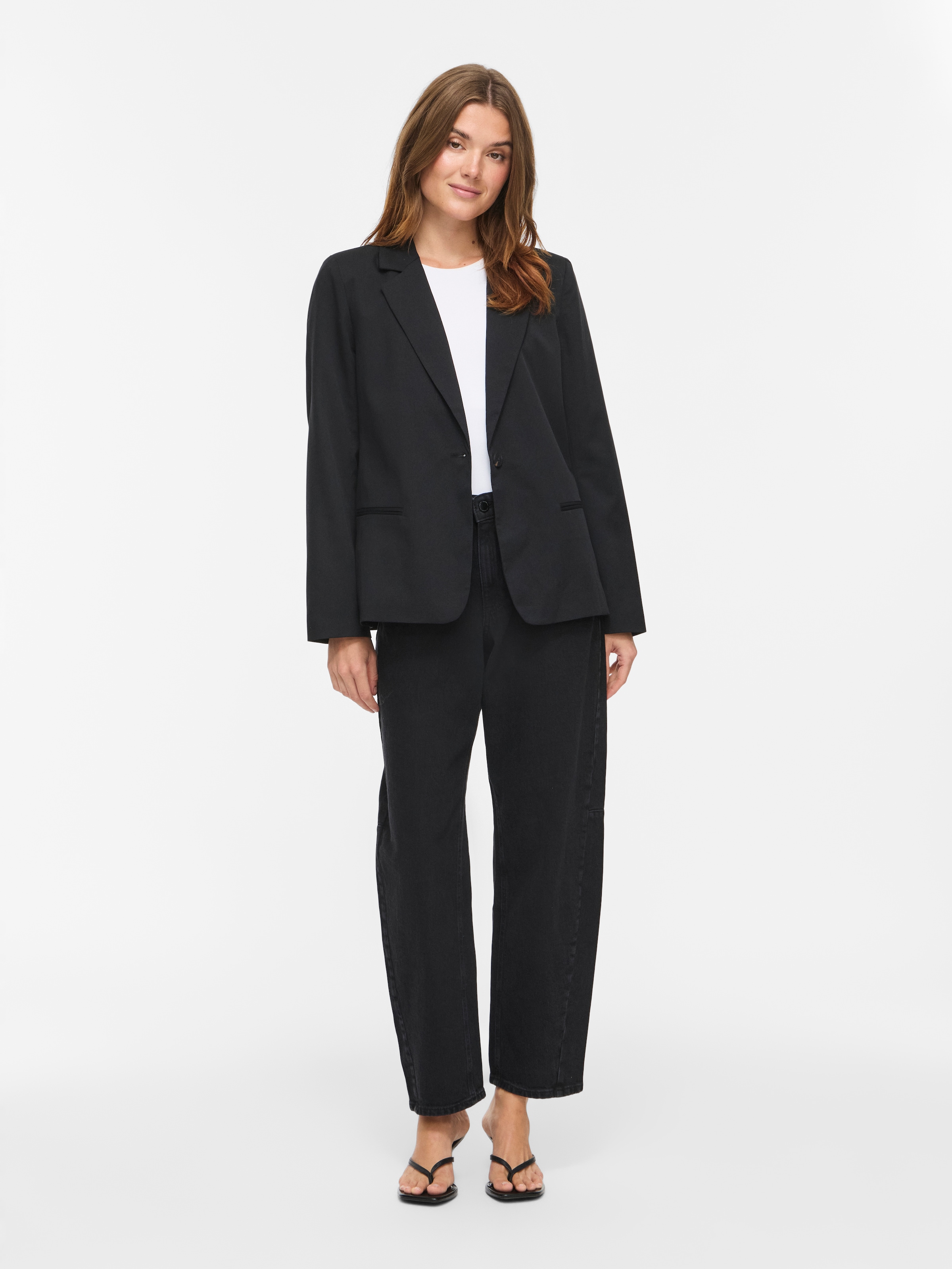 Vila Kurzblazer »VIBELLA L/S BLAZER - NOOS« Materialmix
