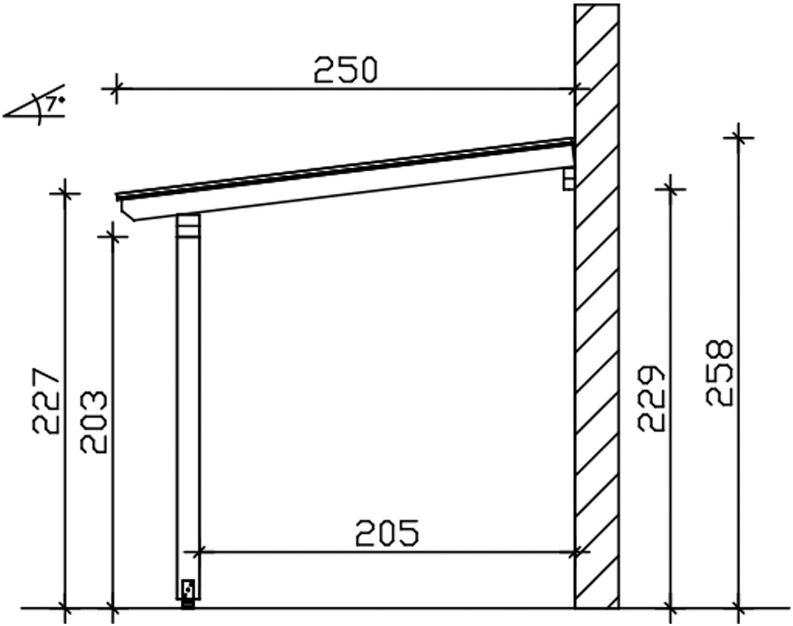 Skanholz Terrassendach »Bormio«