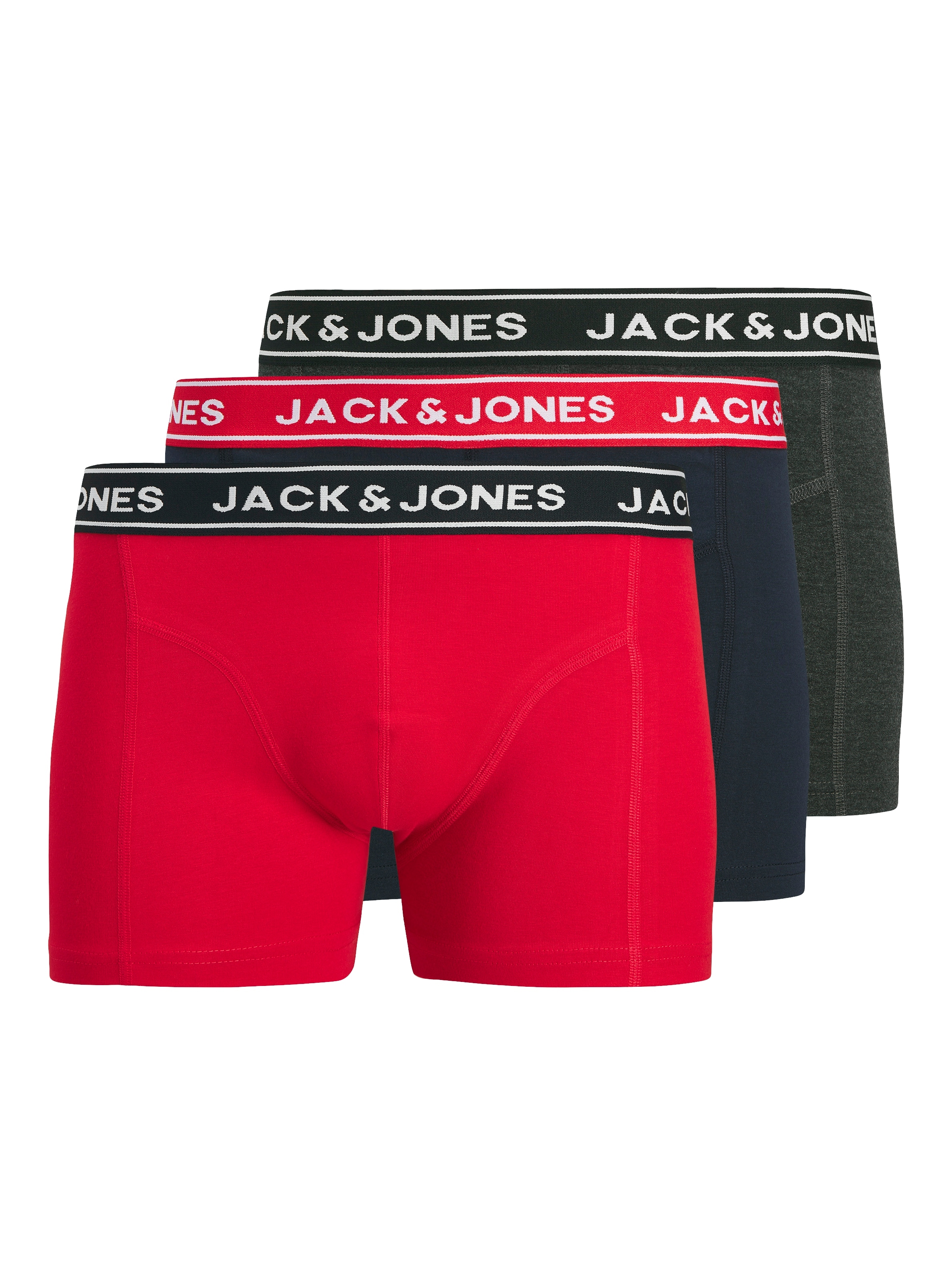 Jack & Jones PlusSize "JACHECTOR SOLID TRUNKS 3 PACK PLS" Packung, 3 Stk.