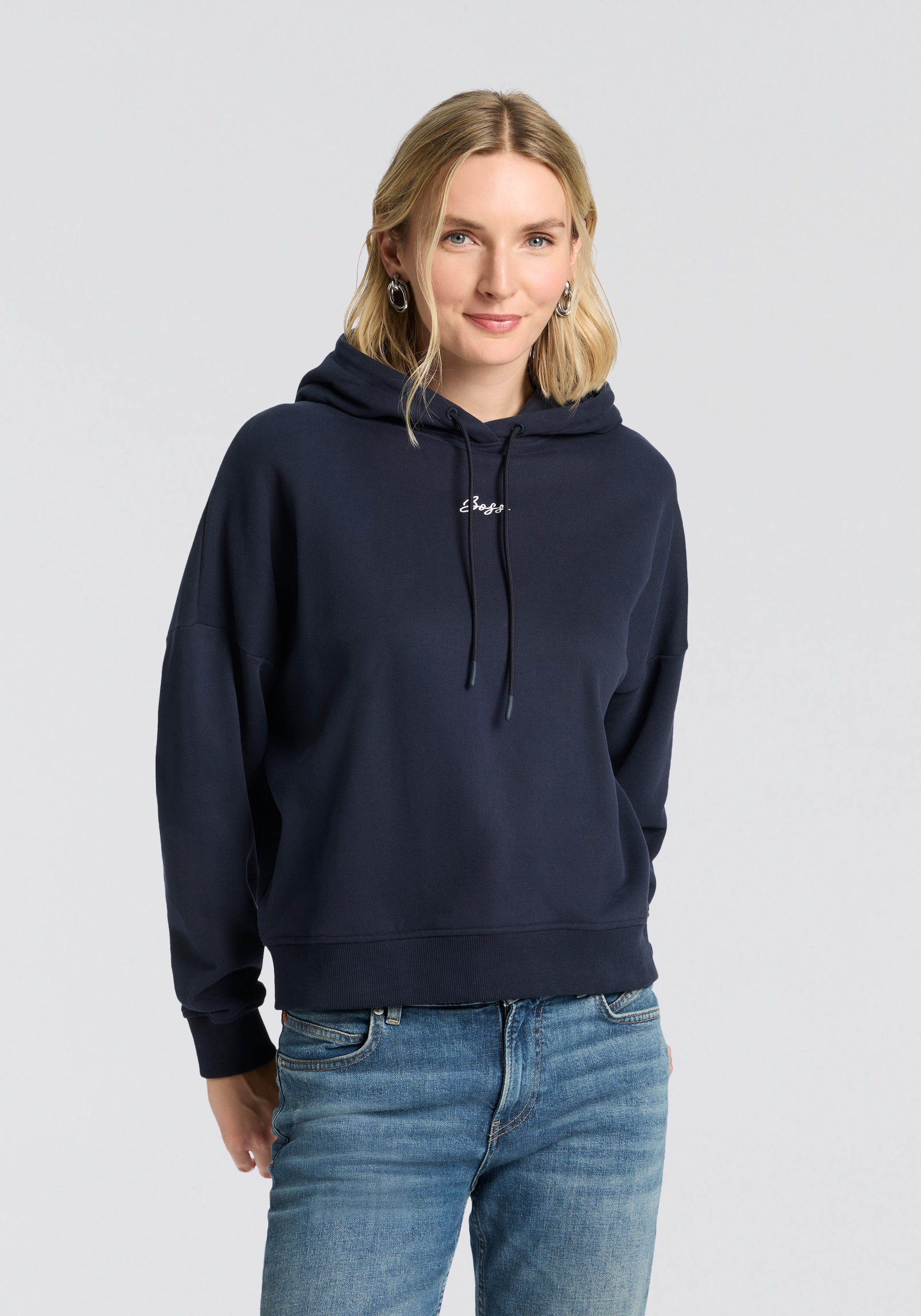 BOSS ORANGE Hoodie "Ehoody Premium Damenmode" mit gesticktem Logo günstig online kaufen
