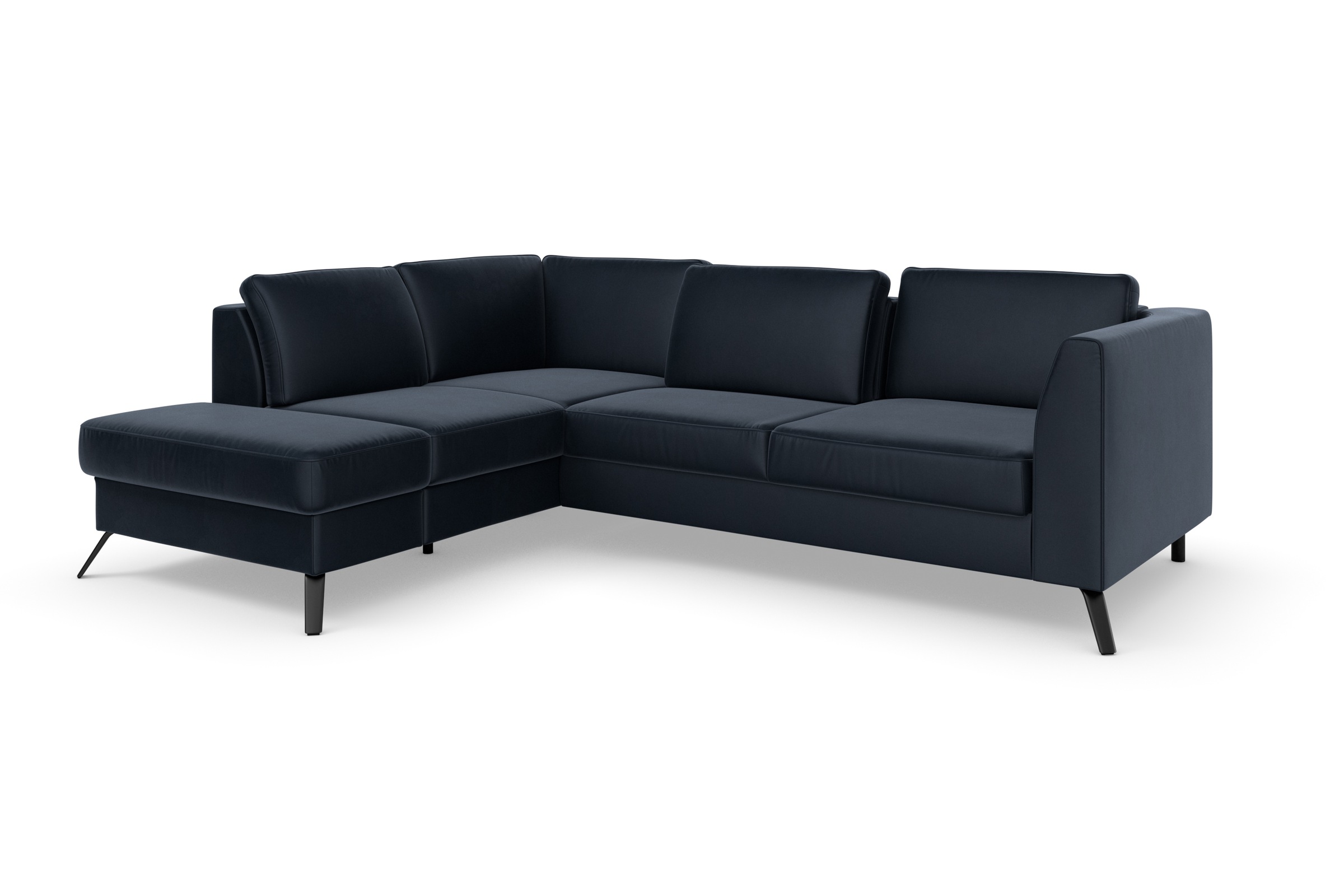 sit&more Ecksofa »Olsen L-Form«, inklusive Sitztiefenverstellung, wahlweise mit Bettfunktion, 15cm hoch