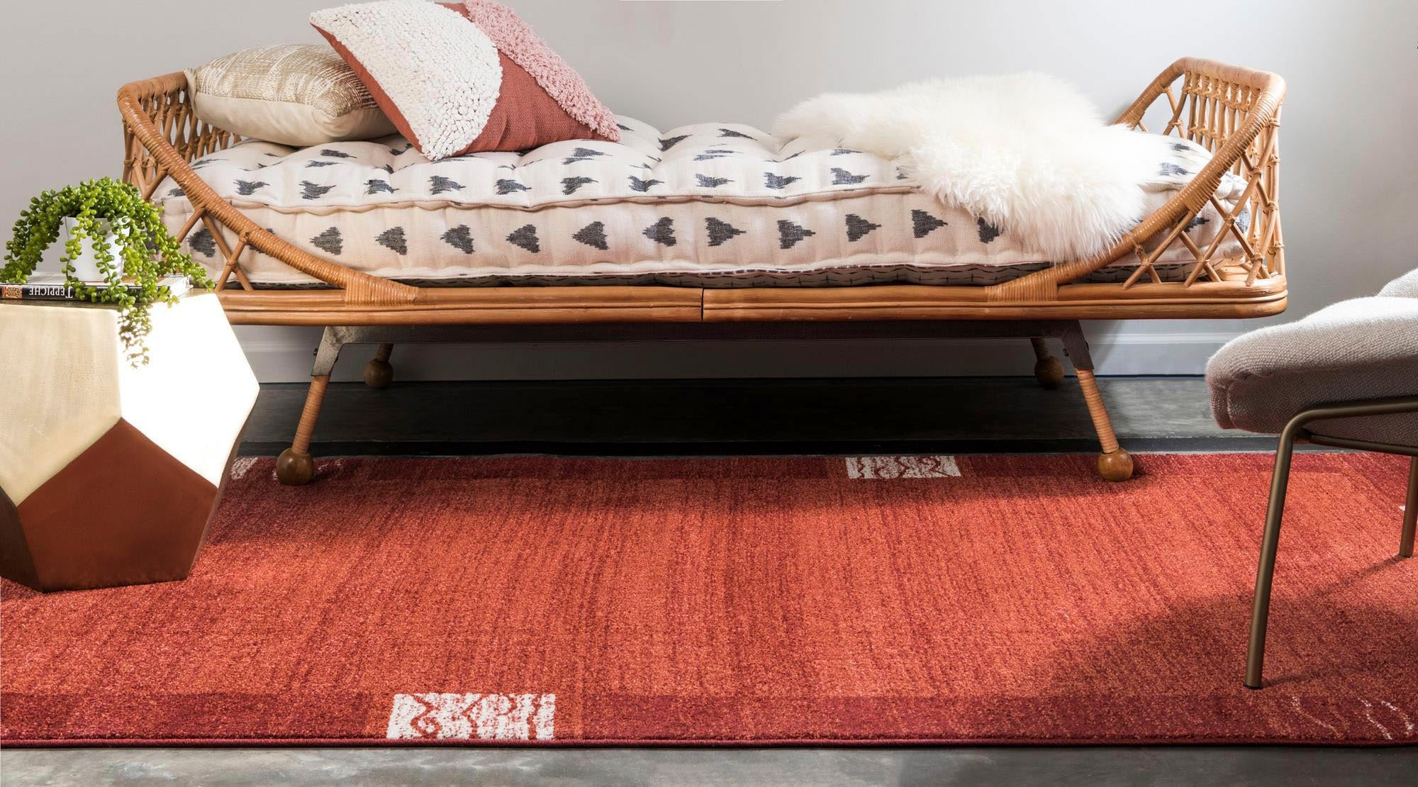Myflair Möbel & Accessoires Teppich »Good Times Lagerräumung«, rechteckig, 13 mm Höhe, Kurzflor, gewebt, melierte Optik, mit Bordüre