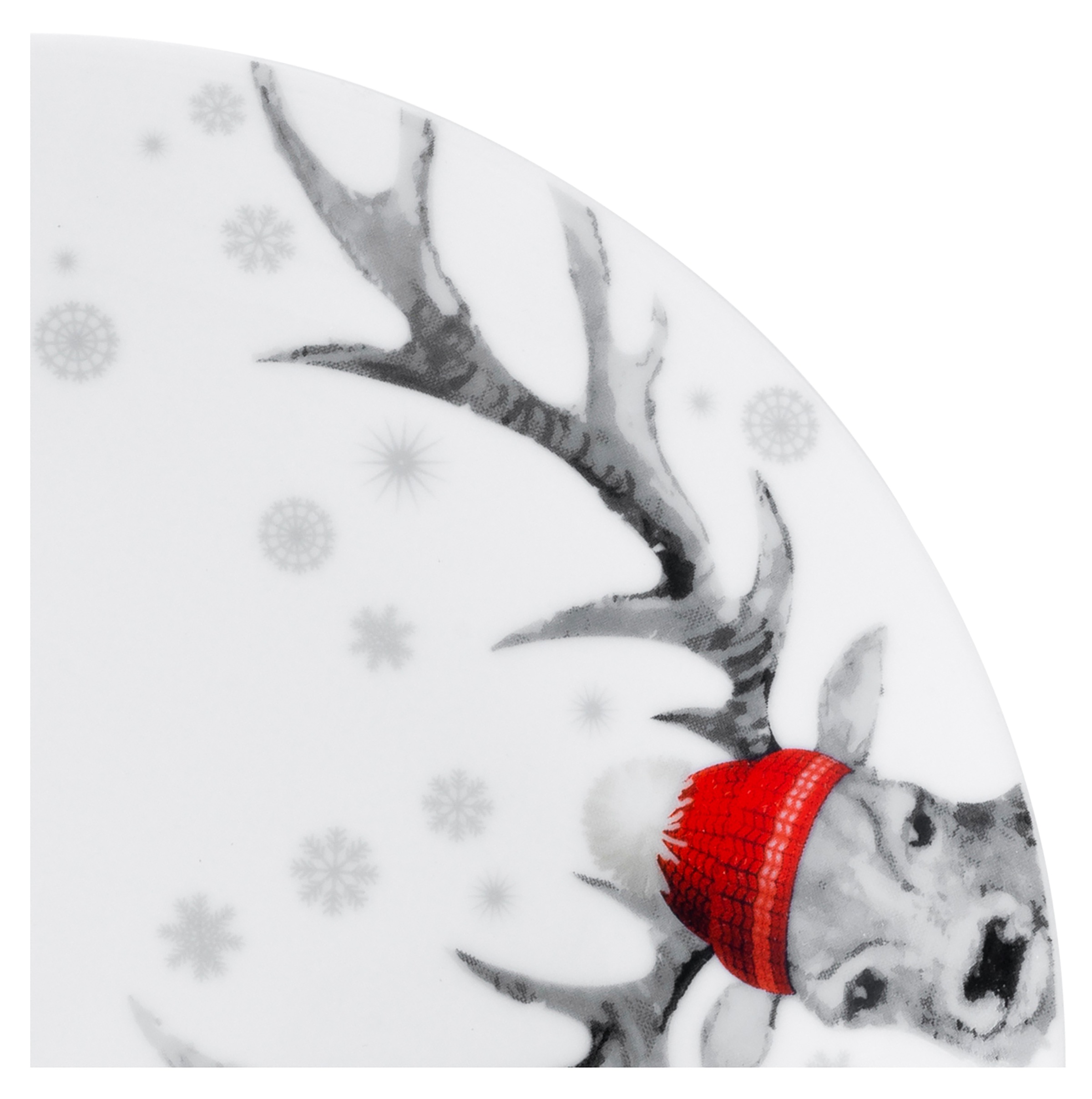 CreaTable Kaffeeservice "Luna Hirsch" winterliches Hirsch-Motiv günstig online kaufen