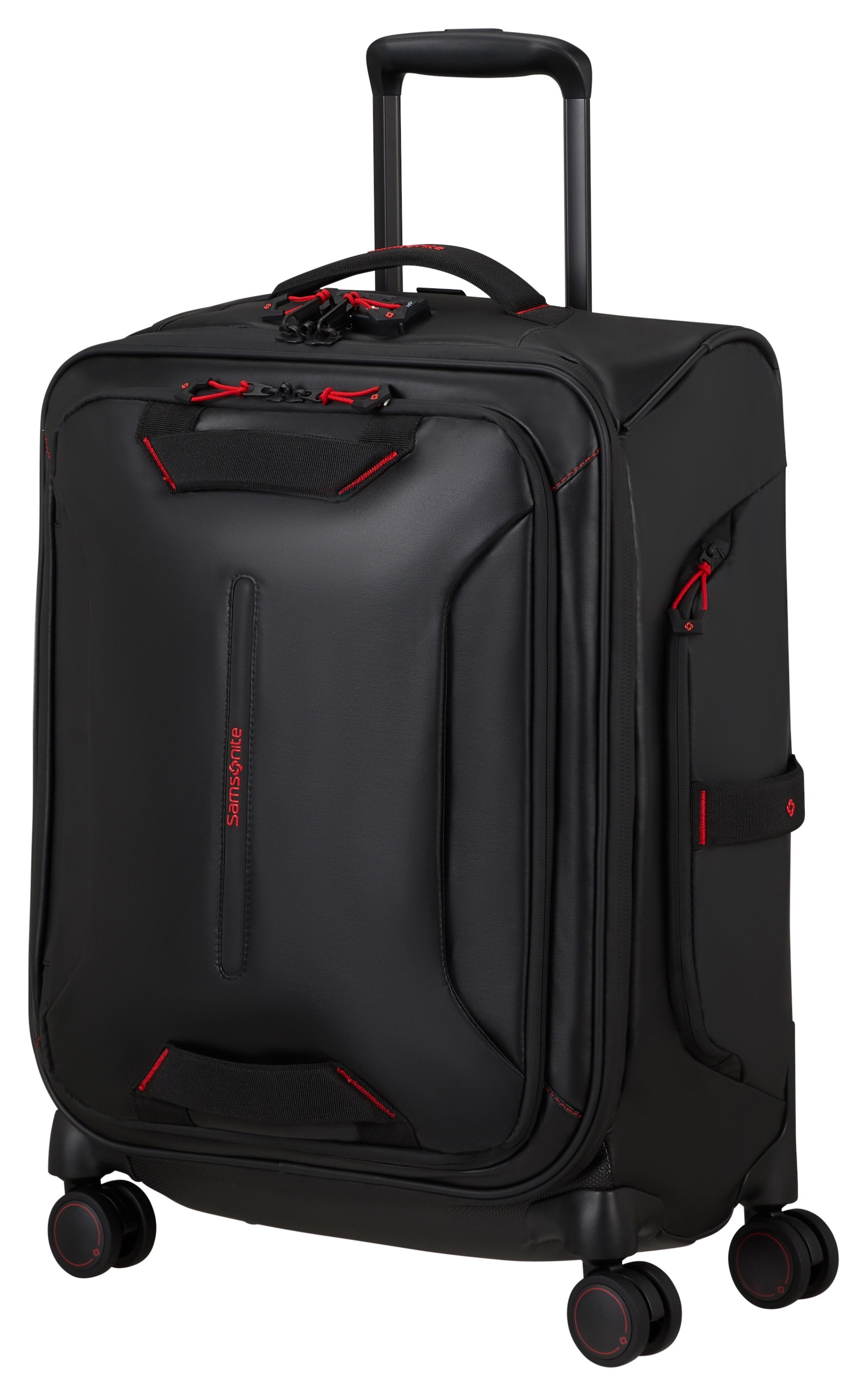 Samsonite Weichgepäck-Trolley "ECODIVER 55", 4 St. Rollen, Handgepäck Koffer Reisegepäck Weichgepäck-Koffer Fronttasche