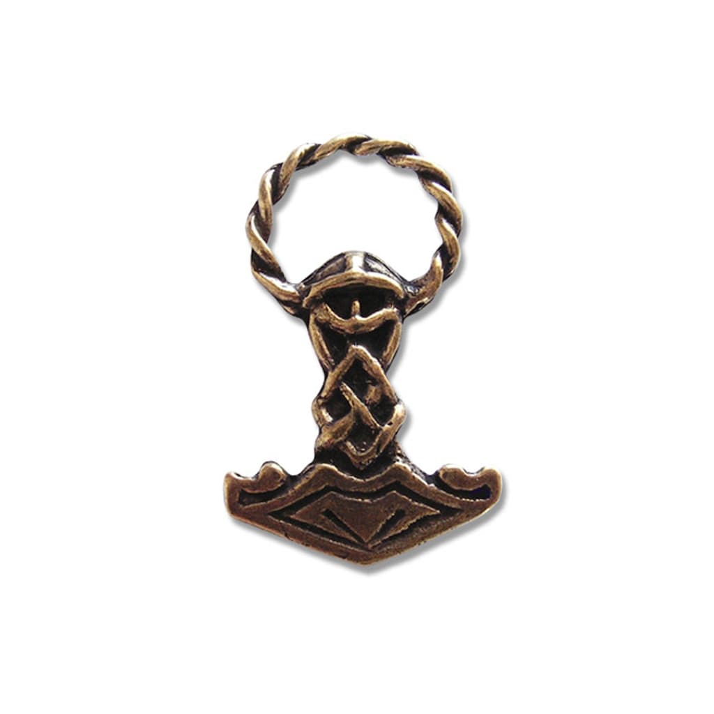Adelia´s Amulett »Anhänger Alte Symbole Talisman« Thor's Hammer Gegen Schwierigkeiten und Hindernisse