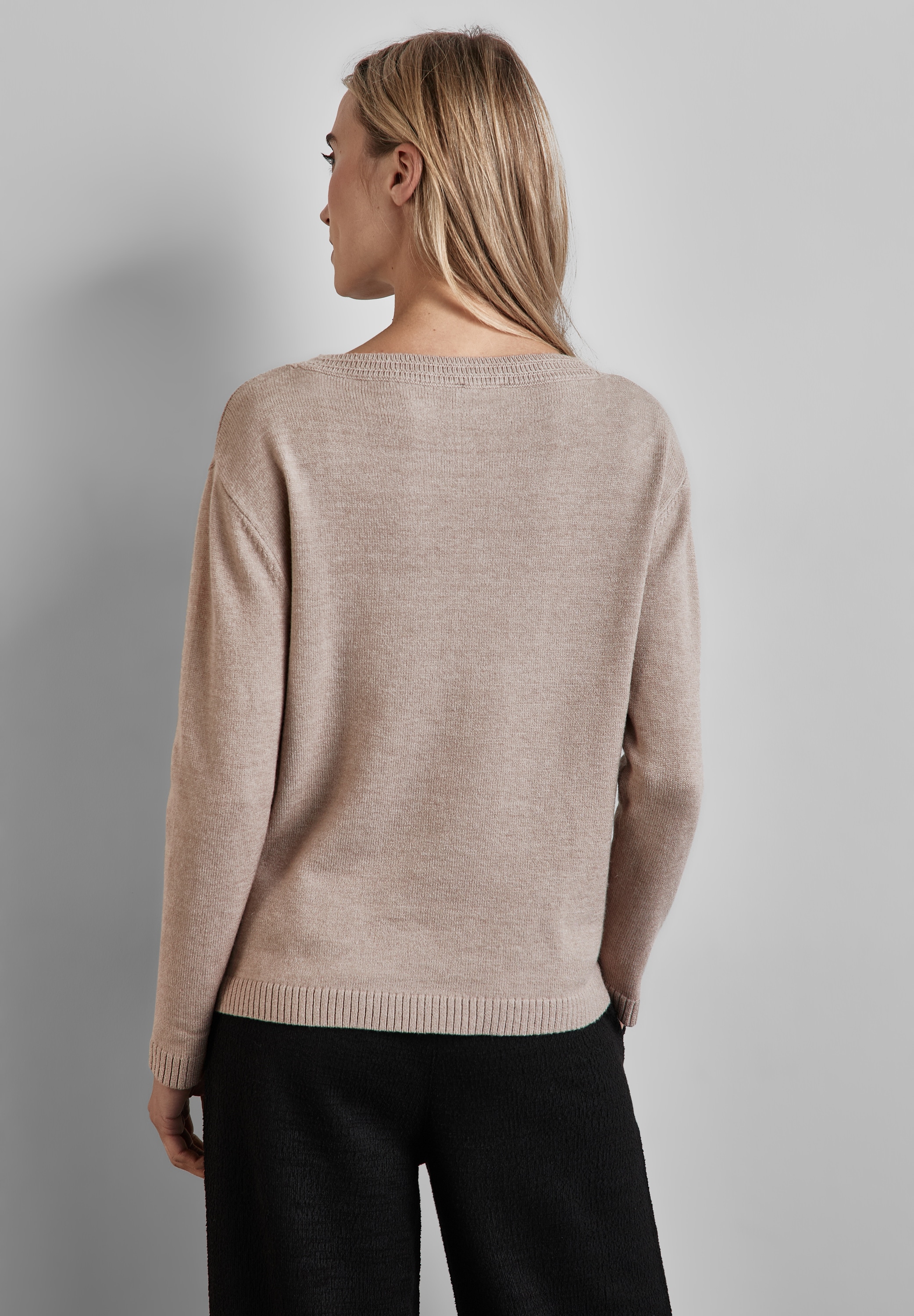 STREET ONE Strickpullover, mit U-Boot-Ausschnitt