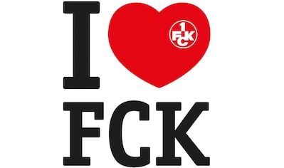 Wandtattoo »Fußball Fanartikel I love FCK«, (1 St.)