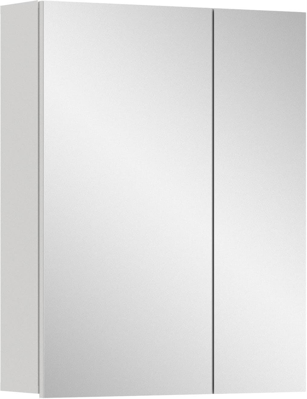 welltime Spiegelschrank "BIEL, Breite 60 cm, 2 Türen, 2 Einlegeböden, 3 Fächer" 1 Stk. tlg. Badmöbel, Badschrank, Schrank, Wandschrank, Bad, Badezimmer