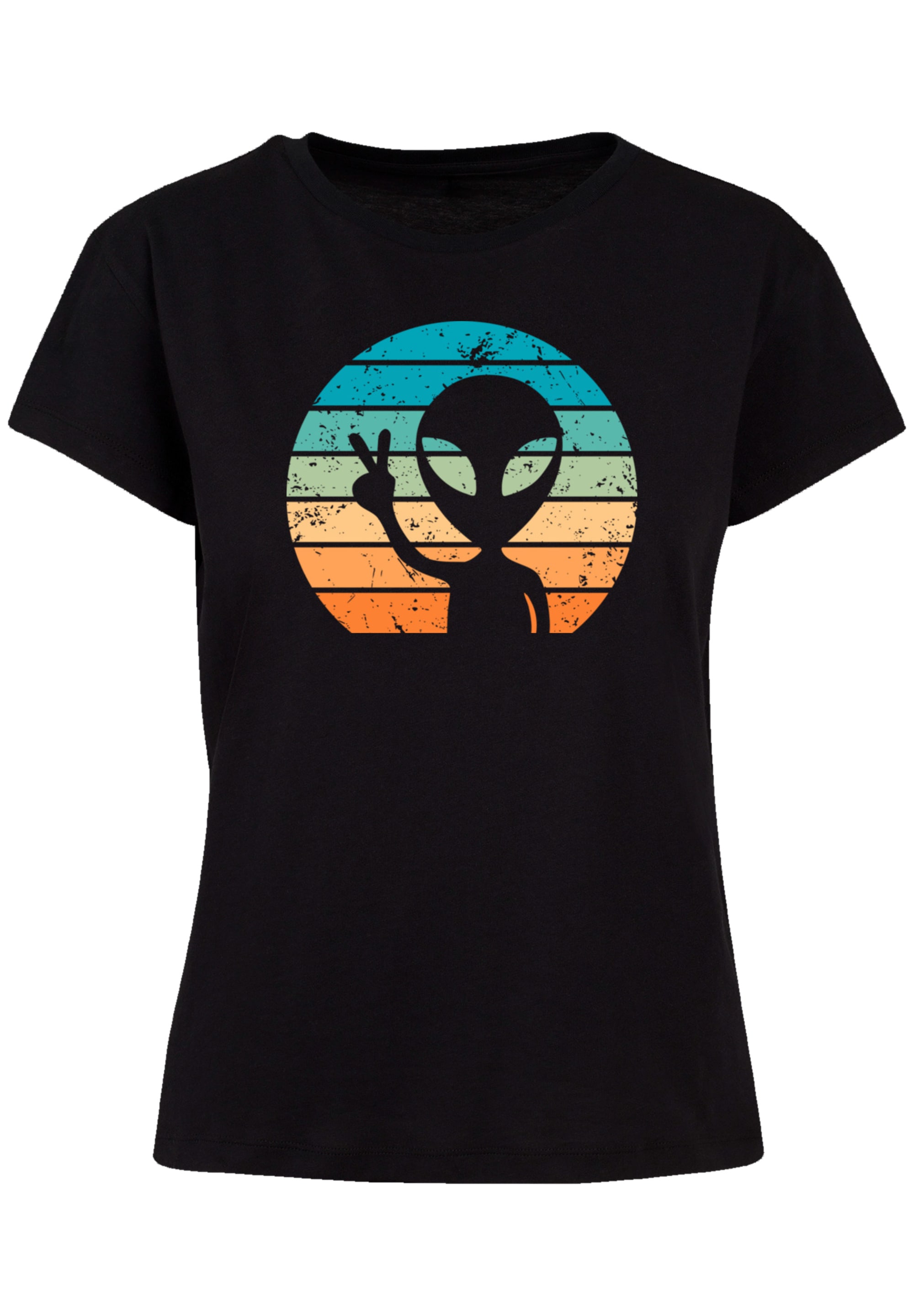 F4NT4STIC T-Shirt »Alien Piece Sonnenuntergang«, Premium Qualität