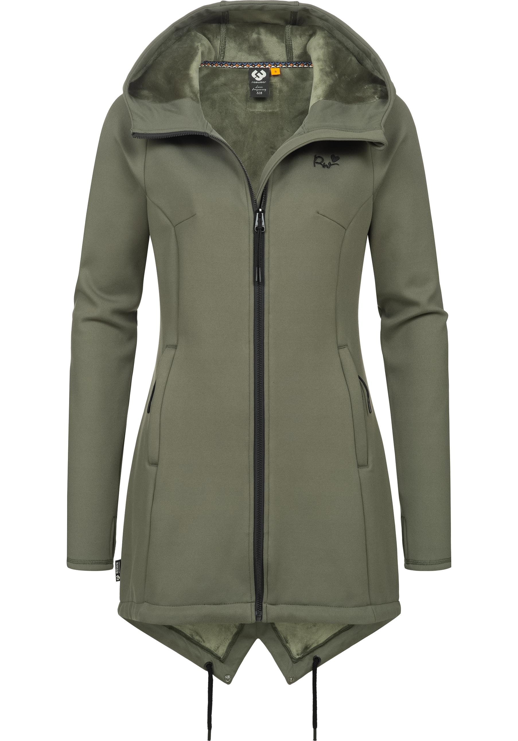 Ragwear Sweatjacke »Wingi«, Sportliche Damen Kapuzenjacke mit kuschelig weichem Innenleben