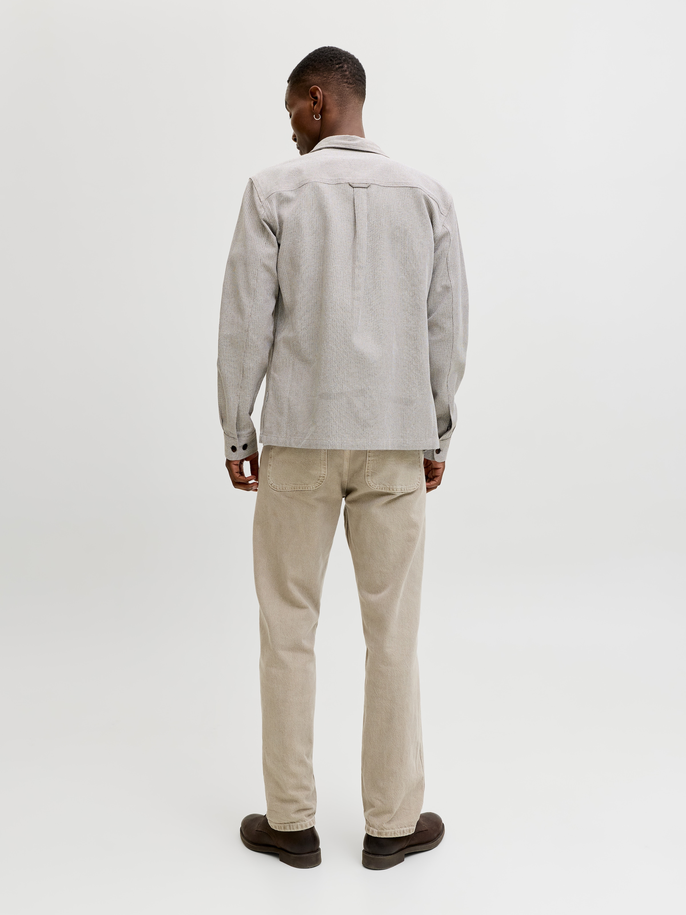 Jack & Jones Langarmhemd »JPRBLURAYLE LINEN BL. SOLID LS SHIRT SN«