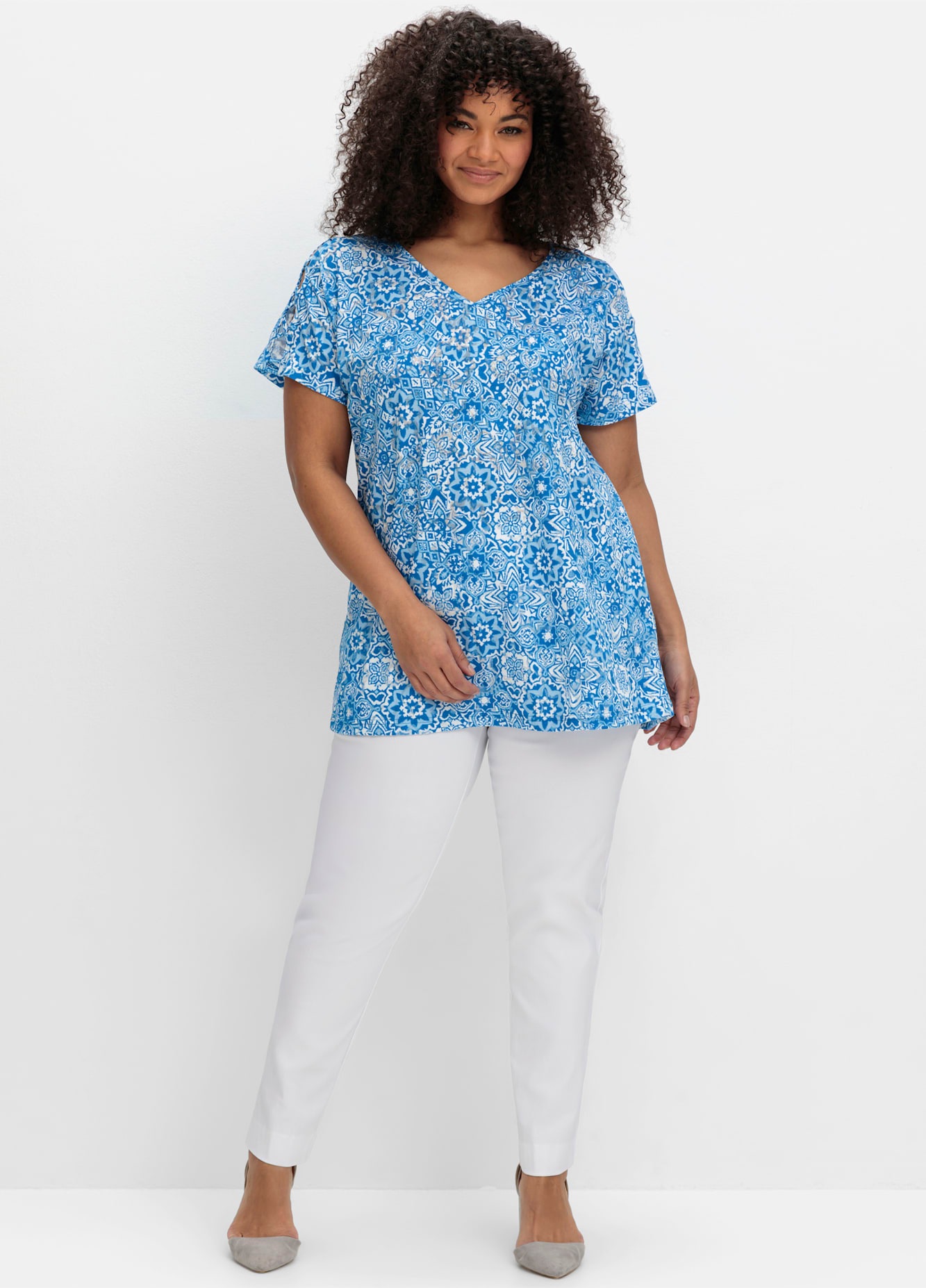 Sheego T-Shirt "T-Shirt", (1 tlg.) günstig online kaufen