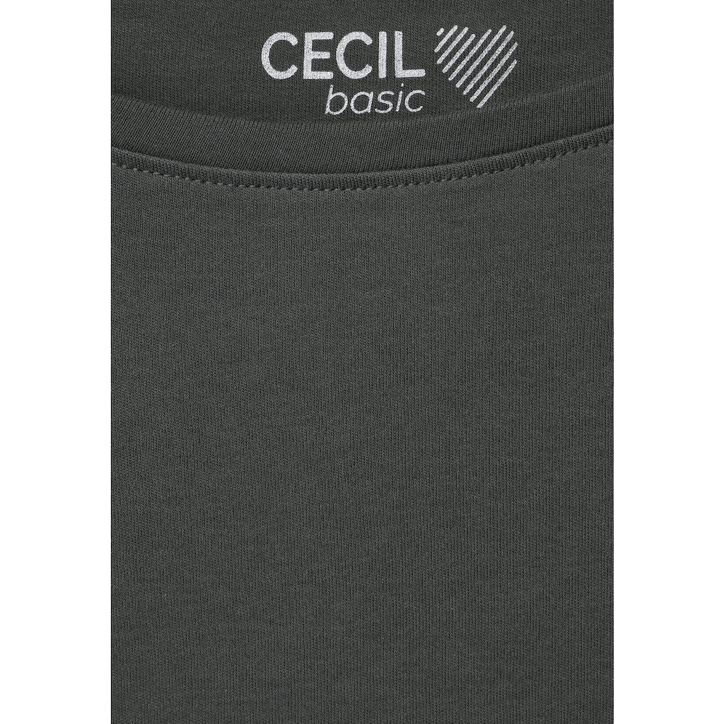Cecil 3/4-Arm-Shirt, mit U-Boot-Ausschnitt