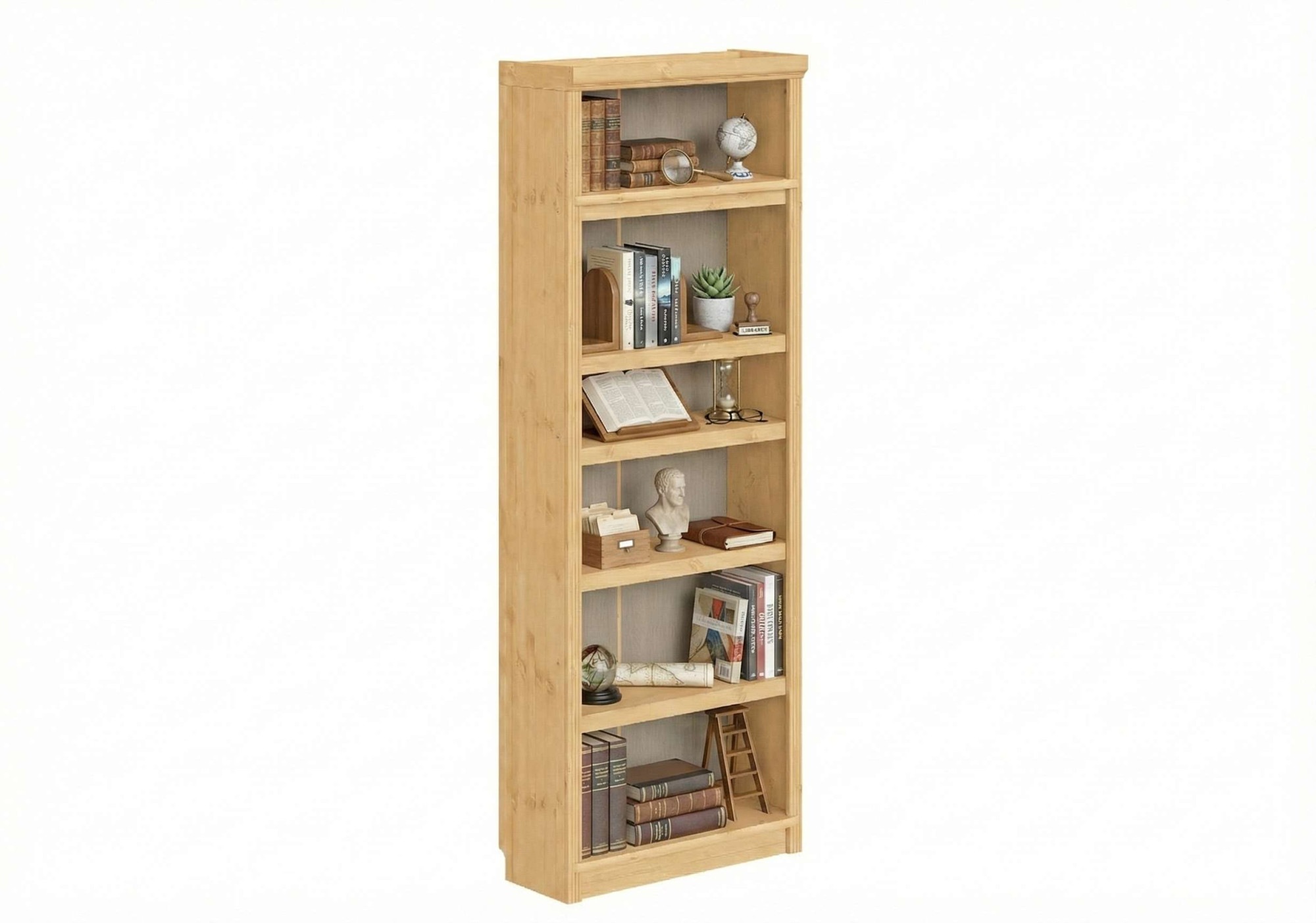 OTTO home Bücherregal "Soeren Regal B/T/H: 80/33,5/220 cm, mit 6 Fächern" massive Kiefer, FSC-zertifizier