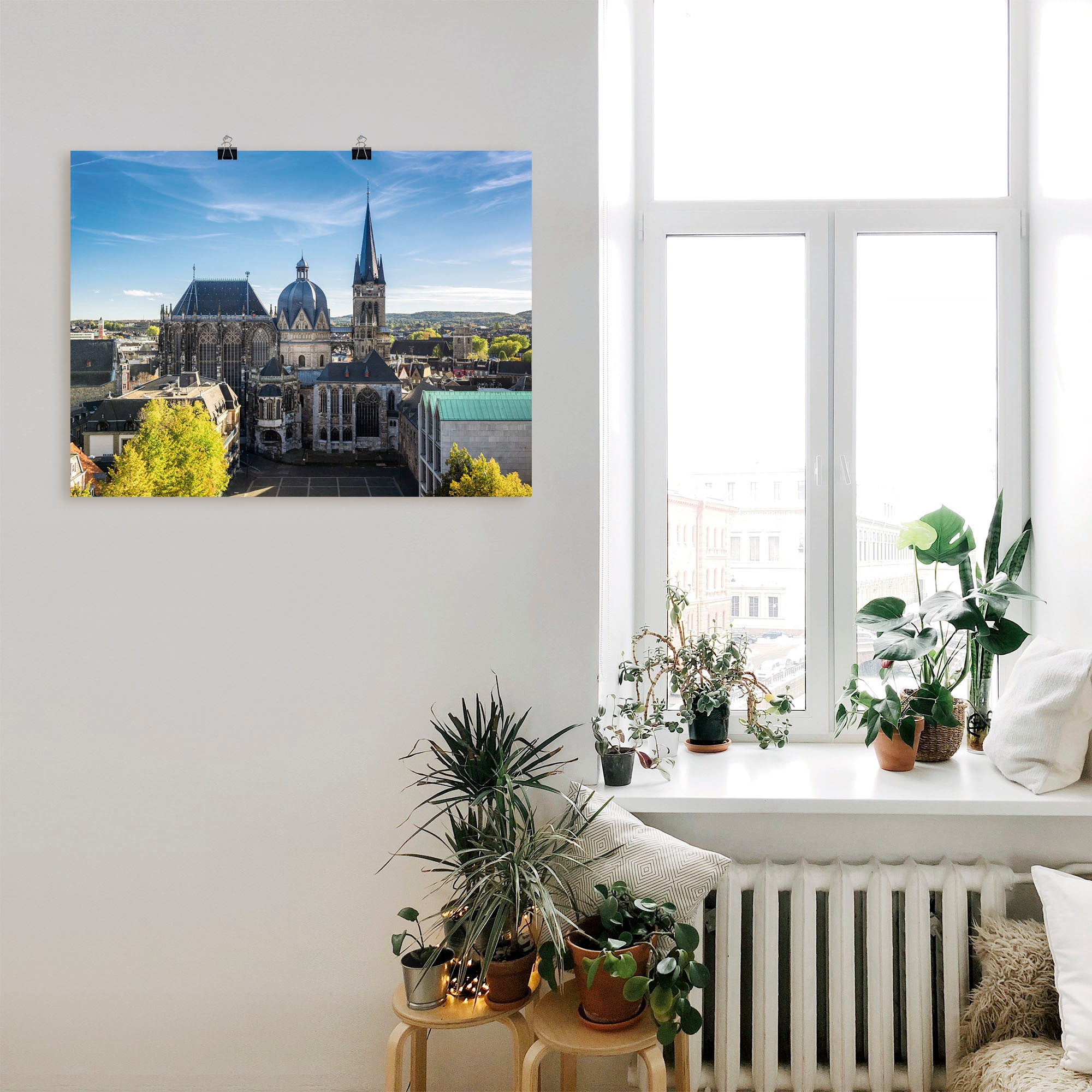 Artland Poster »Aachener Dom I«, Gebäude, (1 St.), als Alubild, Leinwandbild, Wandaufkleber oder Poster in versch. Größen