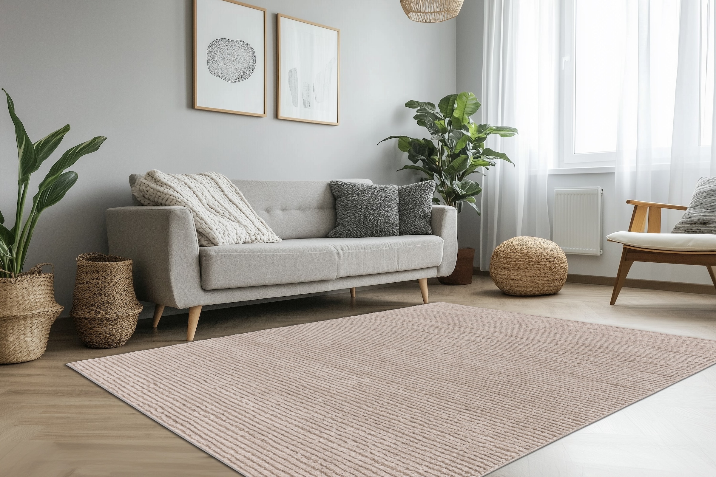 Kayoom Teppich »Angel 325« rechteckig 20 mm Höhe weicher Kurzflor, Wohnzimmer