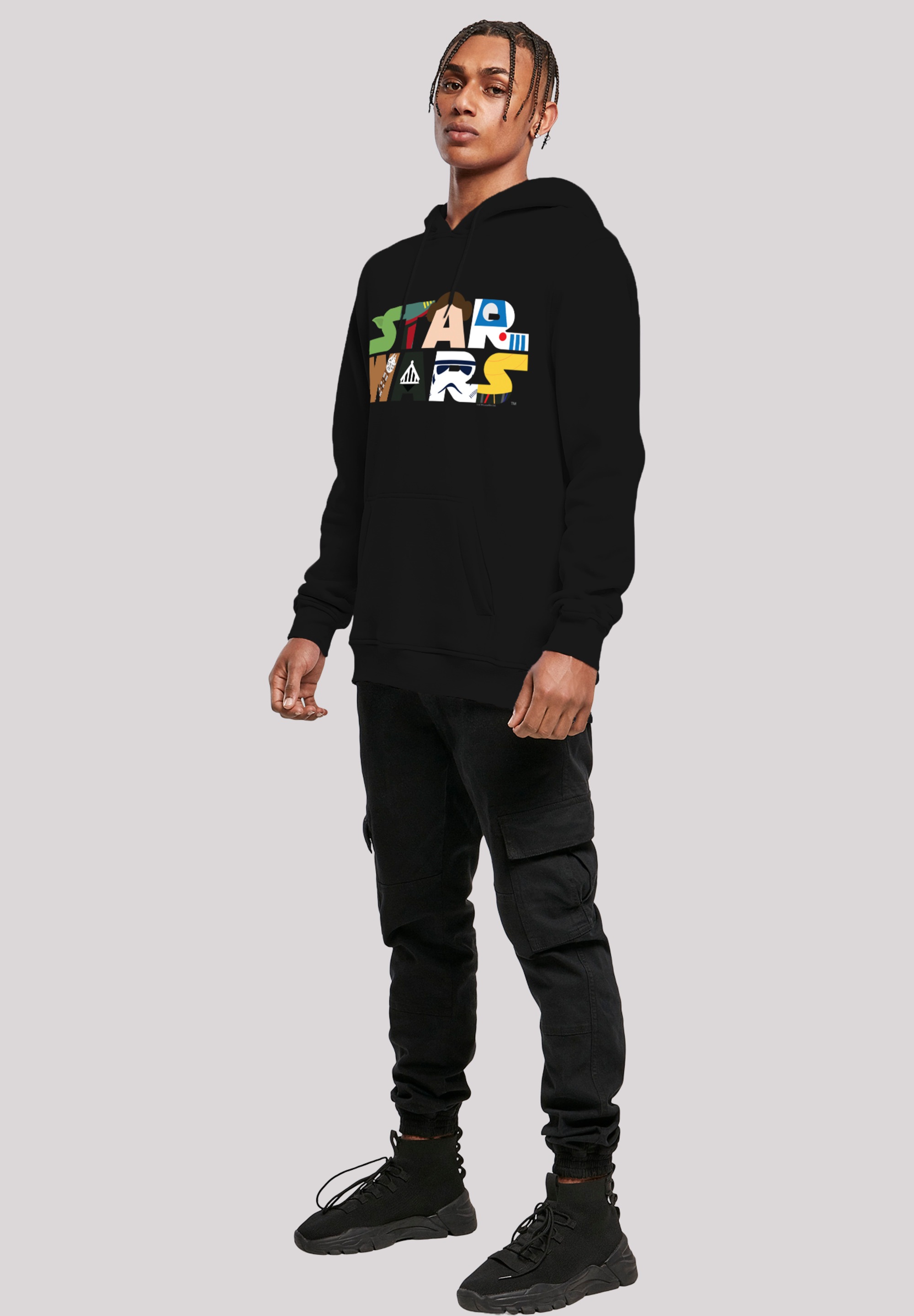 F4NT4STIC Rundhalspullover »F4NT4STIC Herren Star Wars Character Logo with Heavy Hoody«, (1 tlg.)