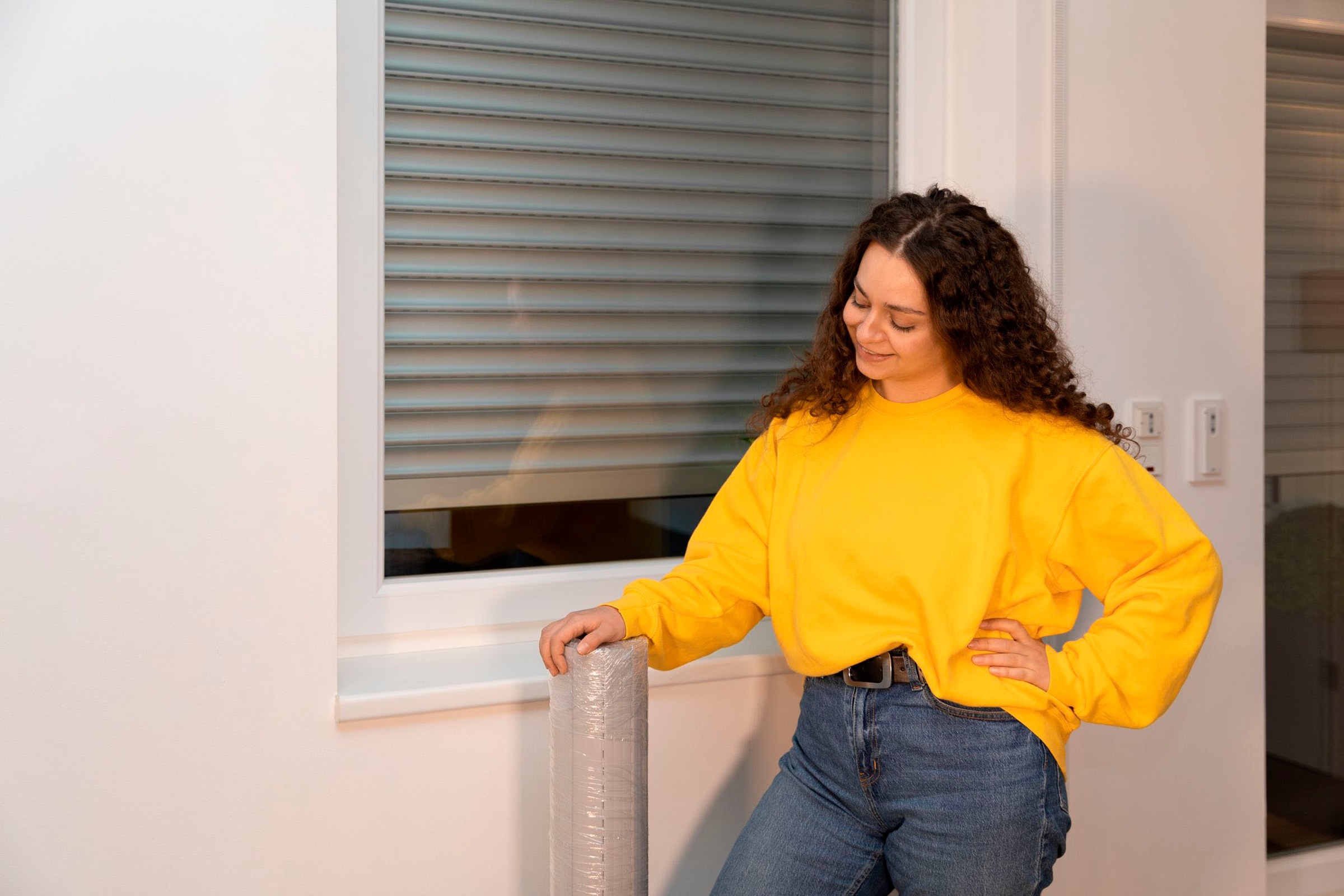 SCHELLENBERG Rollladenpanzer »Set für Fenster, Maxi System für 60 mm Stahlrohrwelle«, PVC Jalousie, in verschiedenen Größen erhältlich, grau