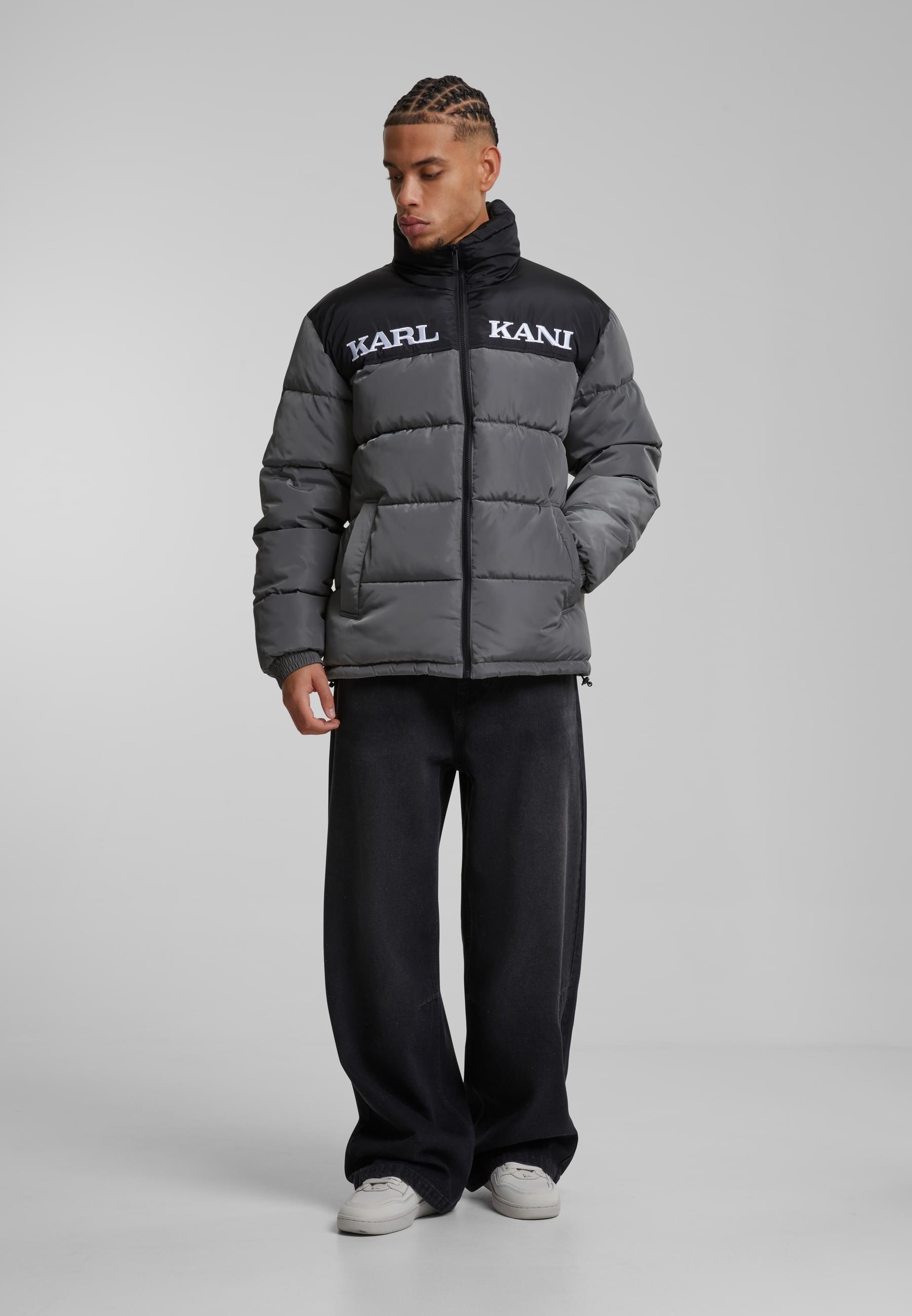 Karl Kani Winterjacke »Karl Kani Karl Kani Retro Essential Puffer Jacket«, (1 St.), ohne Kapuze