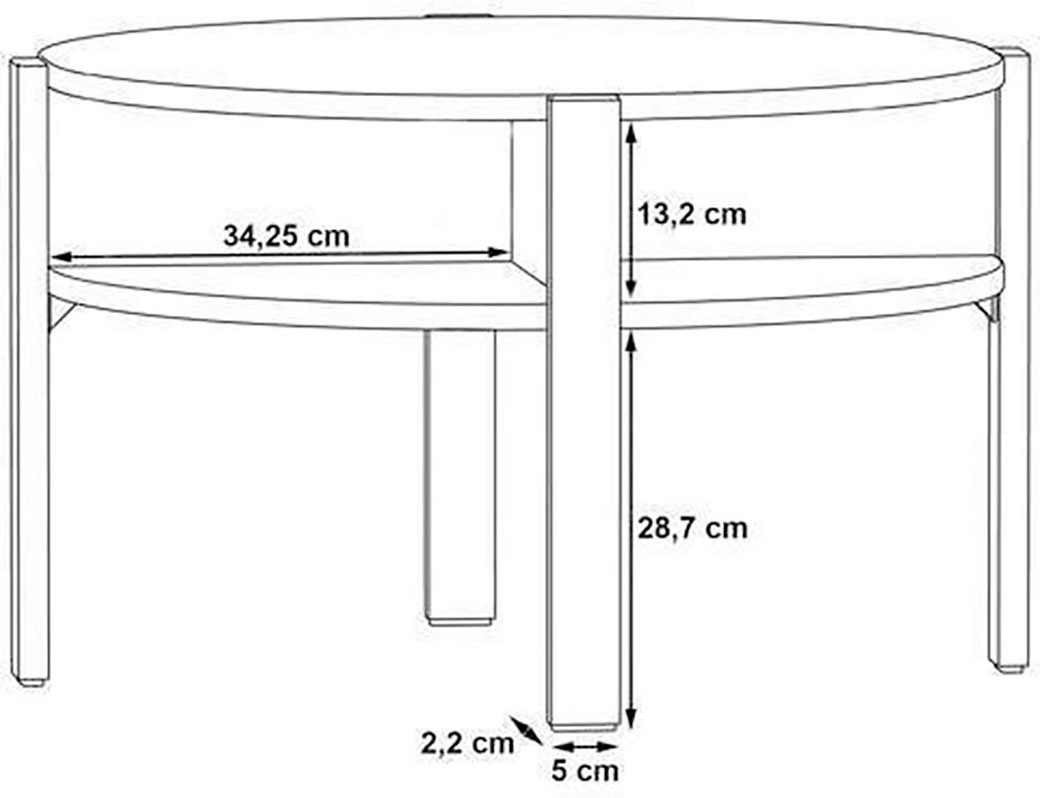 FORTE Tobago Side Table Taupe 5