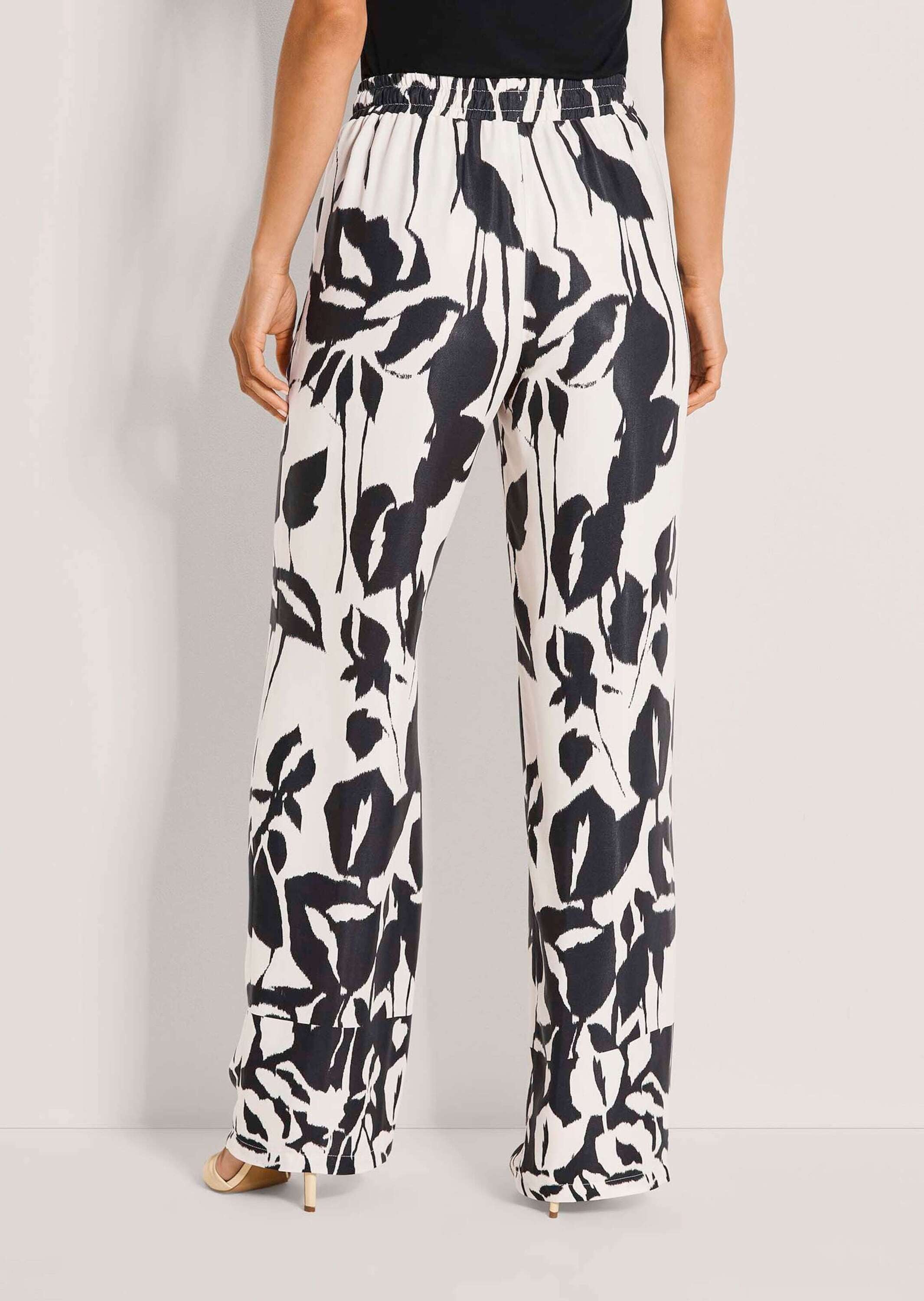 MADELEINE Chinos »Palazzohose Sommerhose mit floralem Muster«