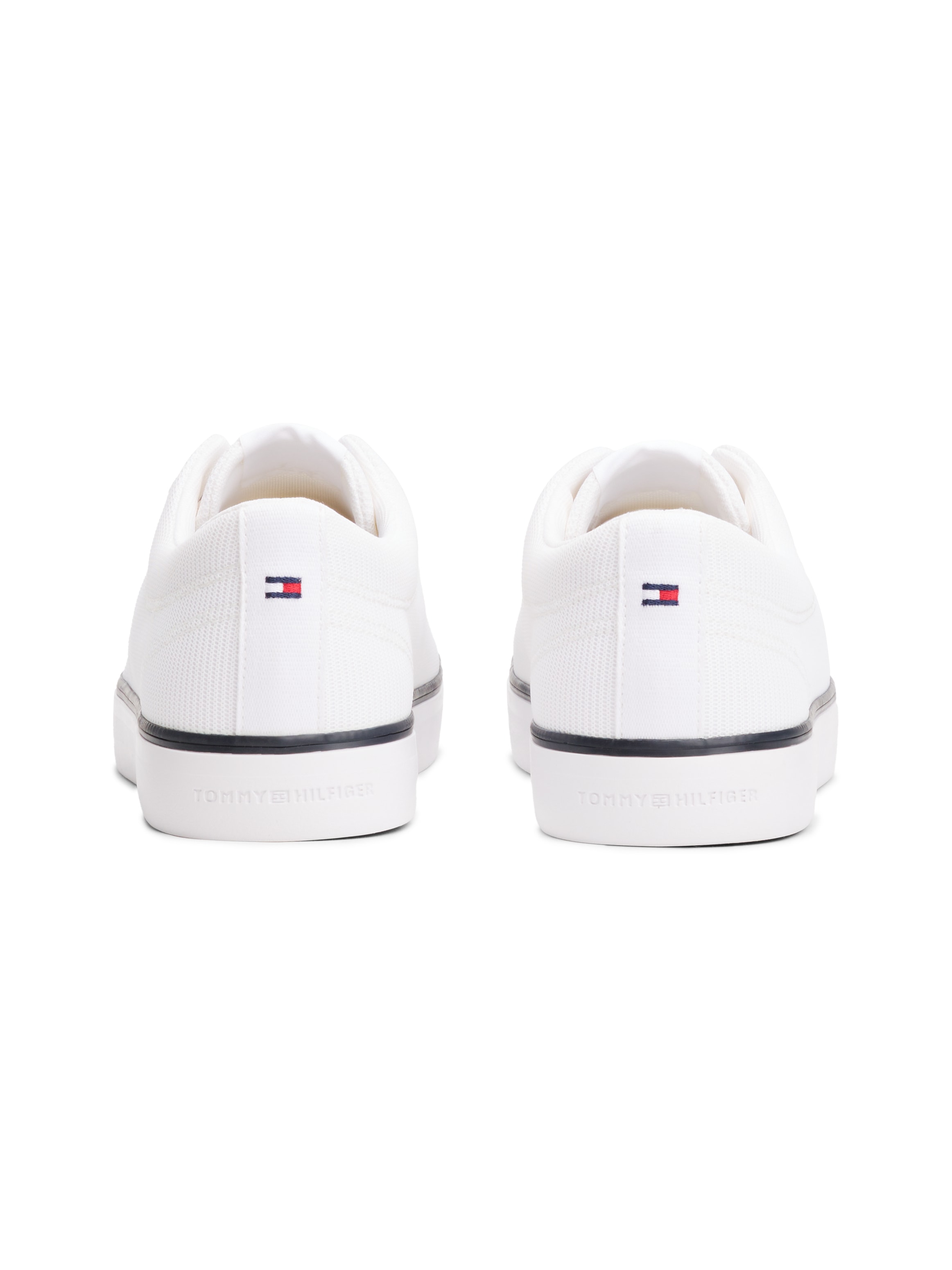 Tommy Hilfiger Sneaker »TH HI VULC CORE LOW II MESH«, Basic, Schnürschuh, Halbschuh, Freizeitschuh mit Logoschriftzug