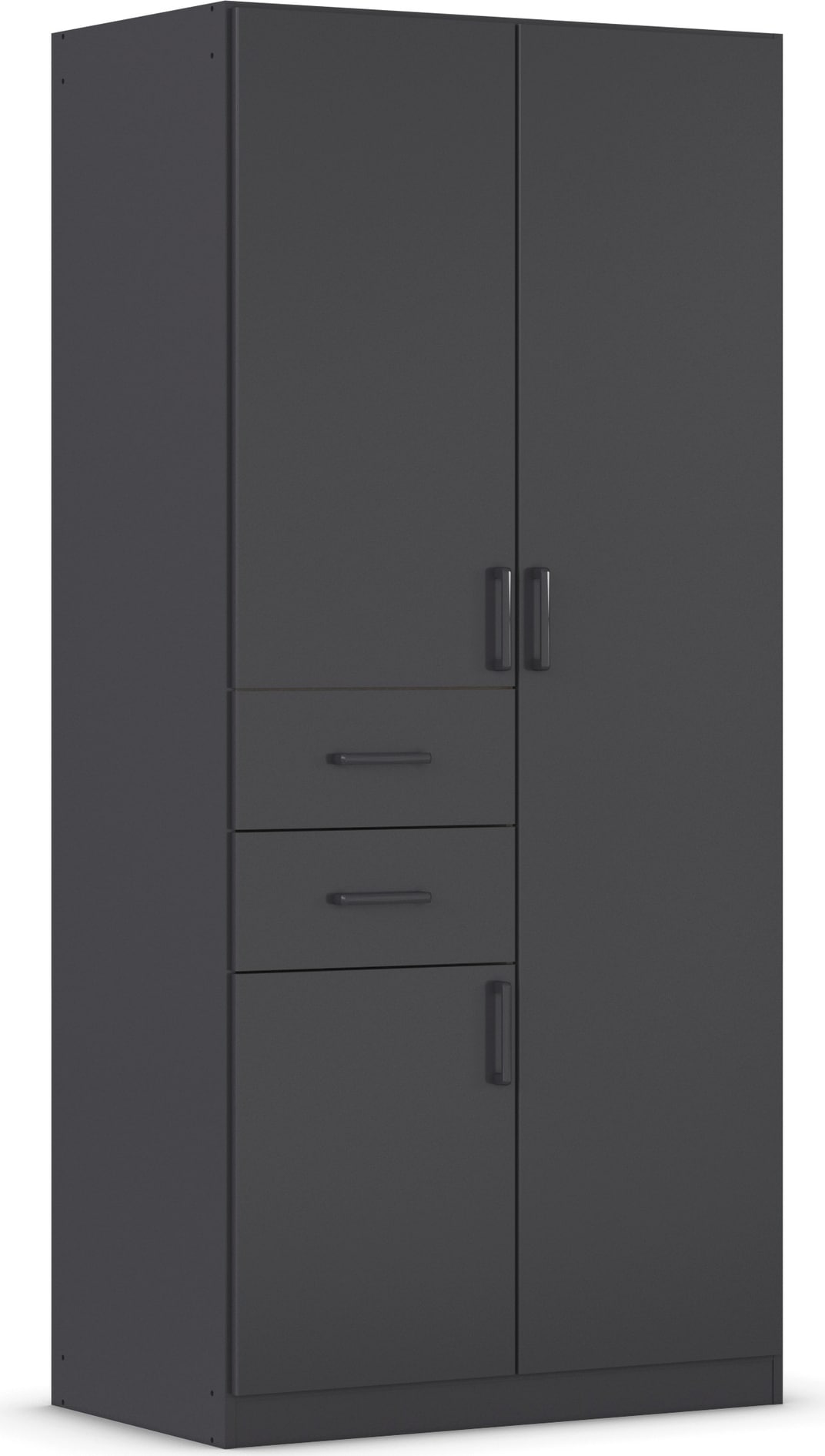 rauch "Kleiderschrank Schrank Garderobe MAIKA mit Dekor-Front" 2 Schubladen, in verschiedenen Breiten, Höhen, Farben, MADE IN GERMANY